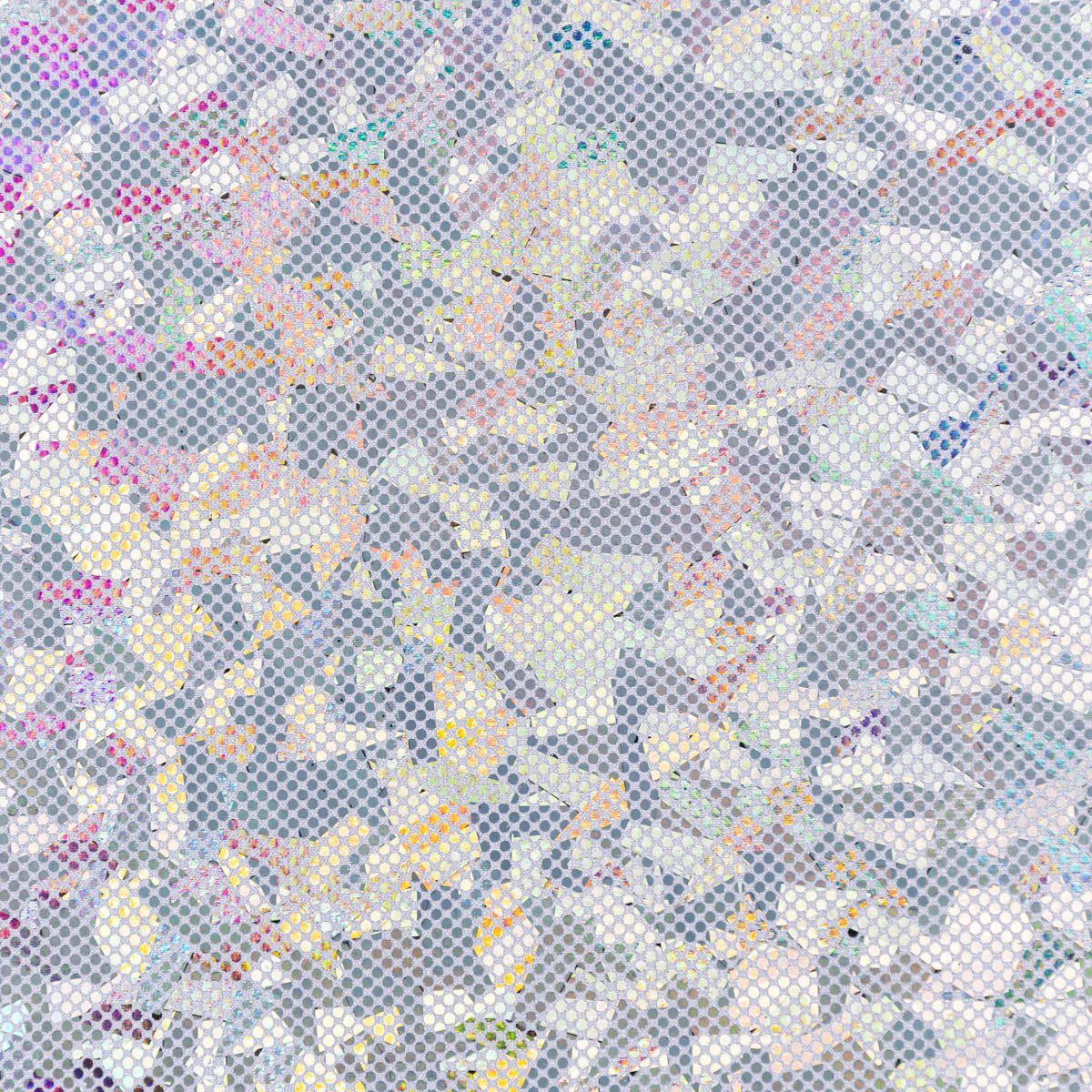 SCHÖNER LEBEN. Stoff Jerseystoff Stretch Glitzer holografisch uni silberfarbig 1,5m Breite, mit Metallic-Effekt