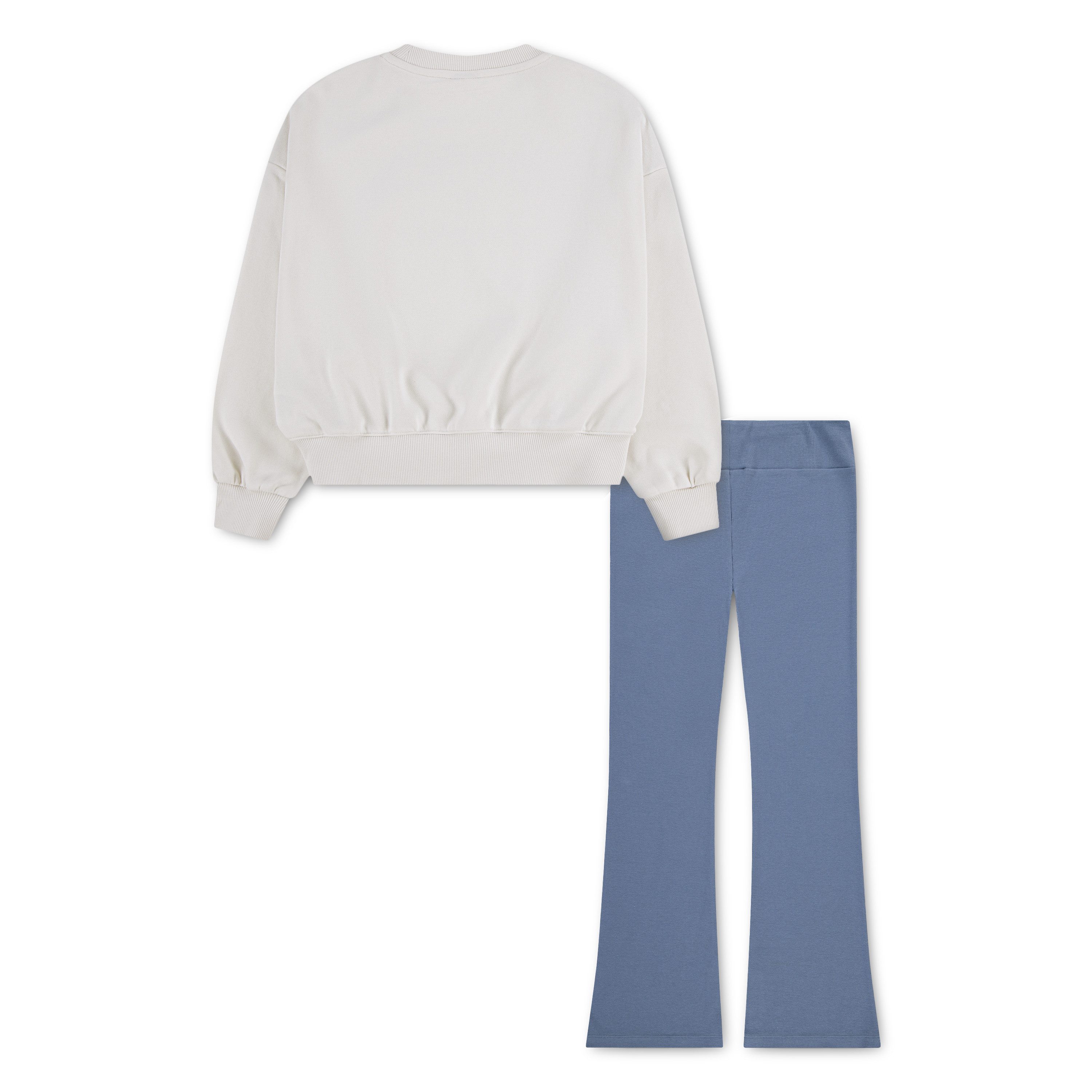 Converse Sportanzug CNVG CREW & RIBBED LEGGING SET (2-tlg), aus 2 Teilen, mit geripptem Stretch-Jersey – Bild 3 von 5