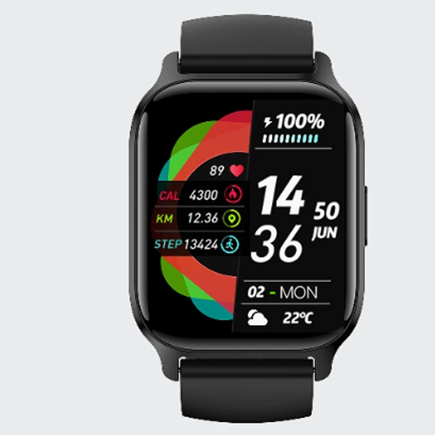 MOPUEA Smartwatch Fitnessuhr 1 85 Zoll Bluetooth Telefonie IP68 Touch Smartwatch