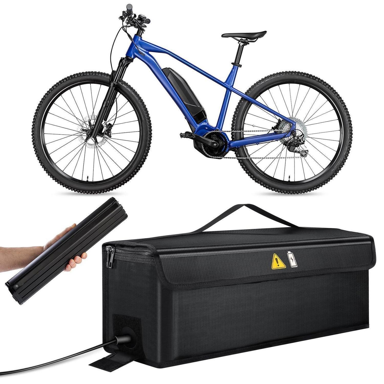 LuxusKollektion Akku-Schutzhülle Ebike Akku Tasche Explosionssicher Wasserdicht 500C 41x14x13 CM