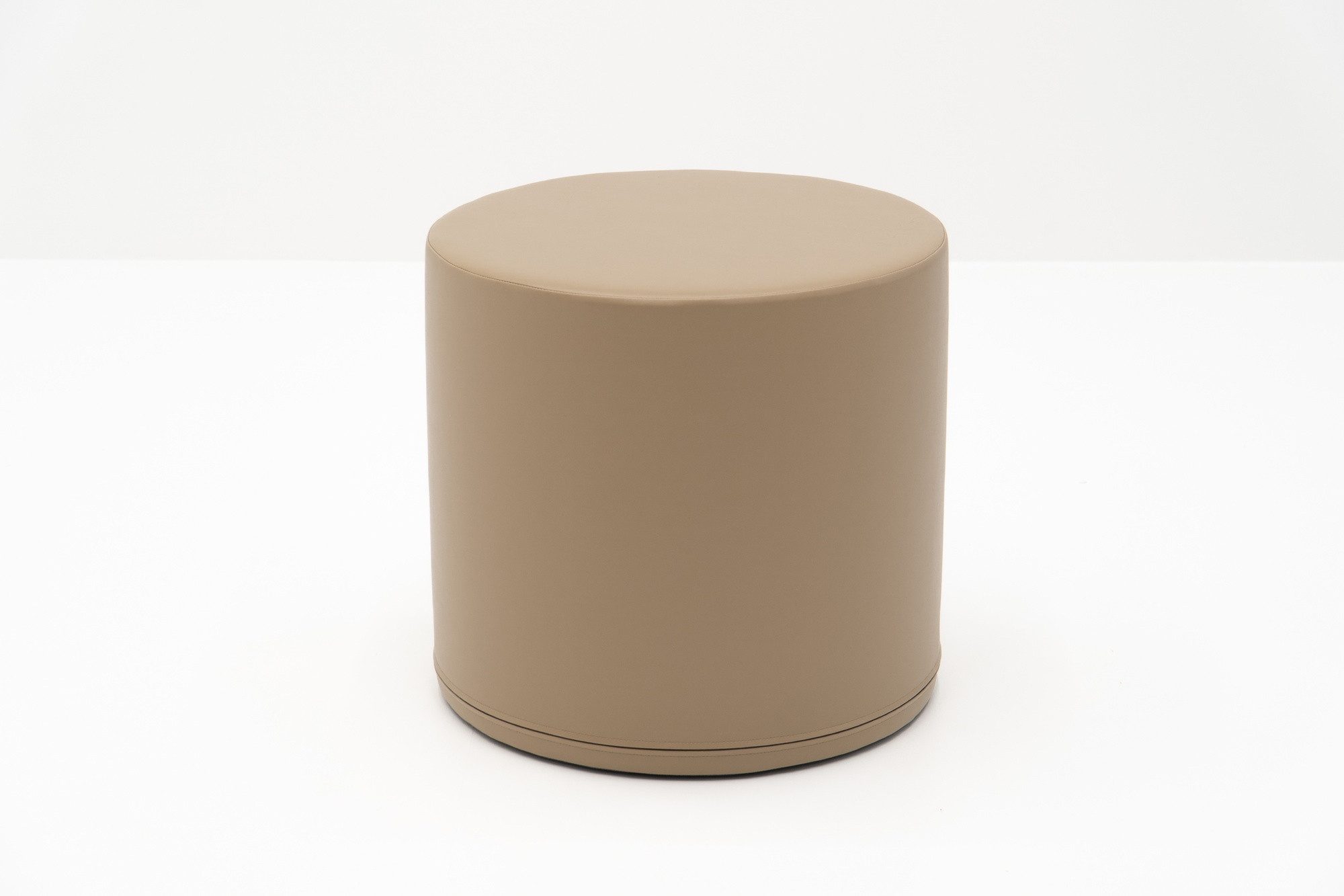 IGLUSoftplay Round L Softbaustein Grey Beige Spielhocker und Soft Play Pouf Spielbauklötze, Montessori-inspiriert, fördert aktives Spielen, bewegungsfördernd