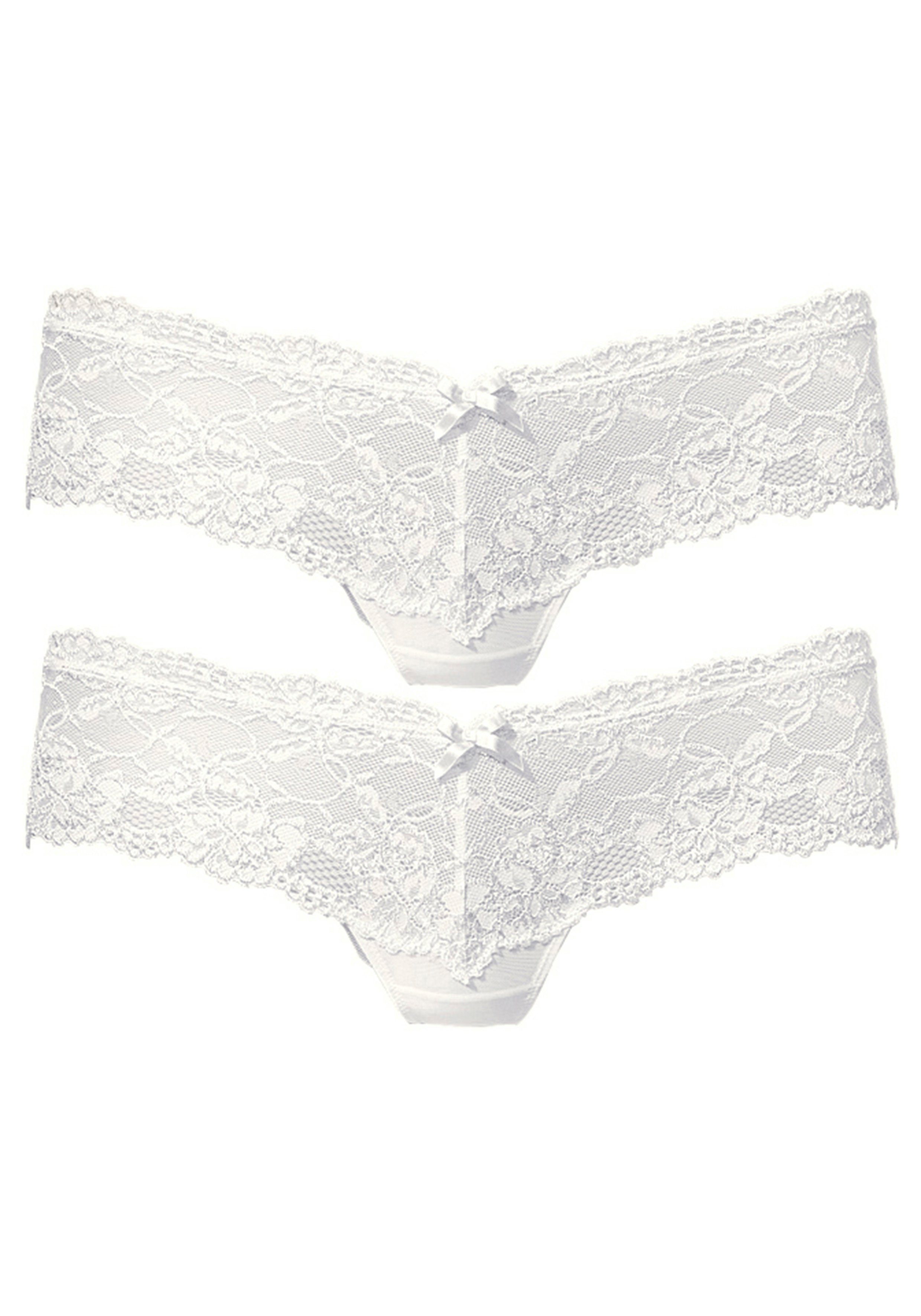 Vivance by Lascana Panty (Packung, 2 Stück) aus elastischer Spitze, sexy Dessous – Bild 2 von 5