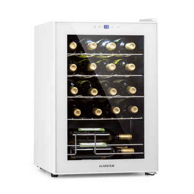 Klarstein Weinkühlschrank Shiraz 20 Uno, für 20 Standardflaschen á 0,75l,Wein Flaschenkühlschrank Weintemperierschrank Weinschrank Kühlschrank