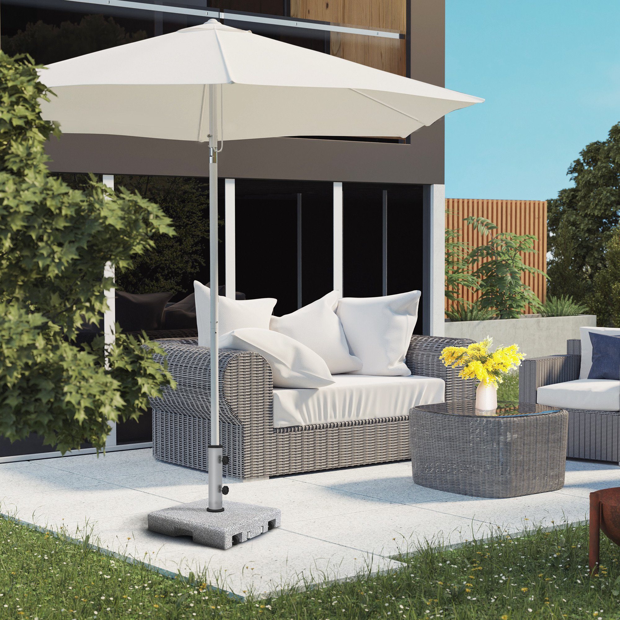 Outsunny Schirmhalter 28 kg Sonnenschirmständer mit günstig online kaufen