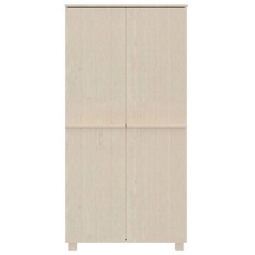 furnicato Kleiderschrank HAMAR Honigbraun 89x50x180 cm Massivholz Kiefer (1-St)