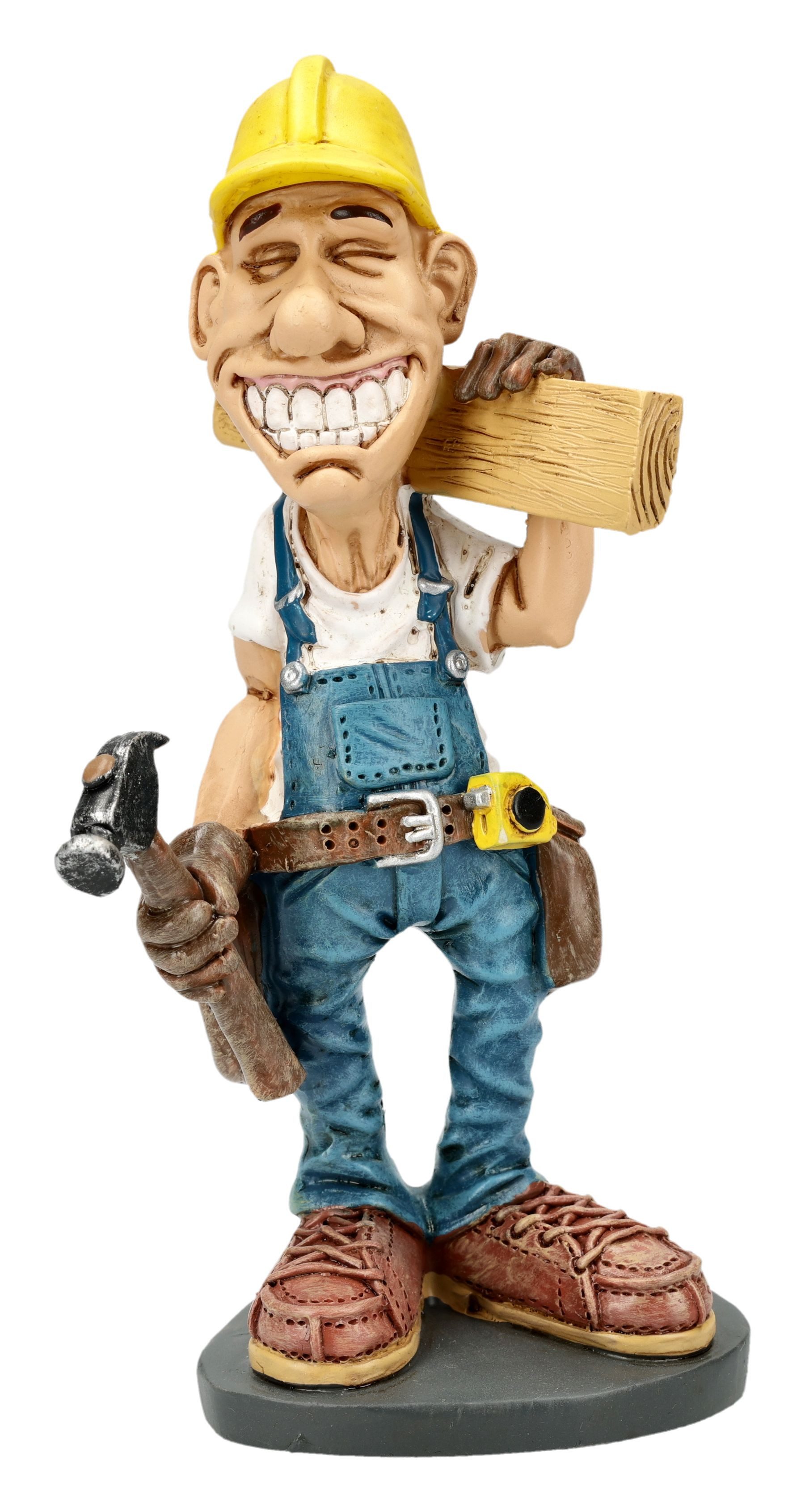 Figuren Shop GmbH Dekofigur Schreiner Figur – Lustige Handwerker Statue von Warren Stratford 13 cm