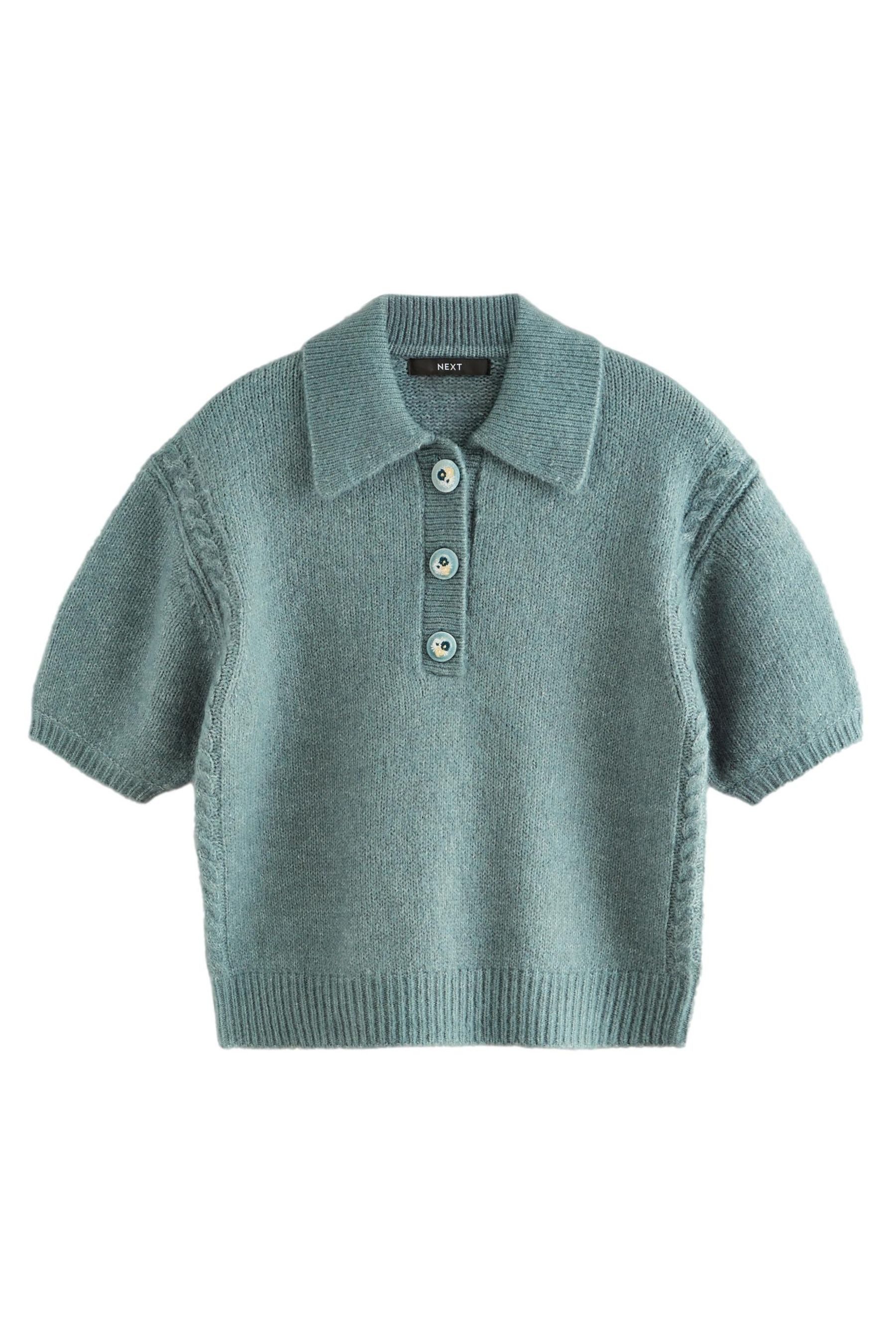 Next Strickpullover Weiches, kurzärmeliges Strick-Polohirt mit günstig online kaufen