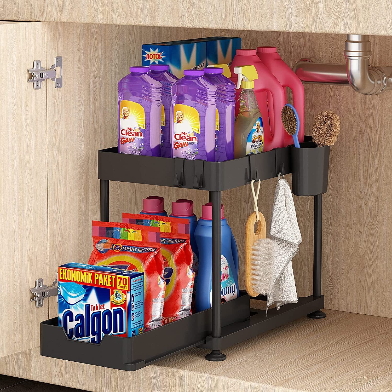 SURFOU Ablageregal Arbeitsplatte Badezimmer Schubladen Küchen Organizer Reg günstig online kaufen