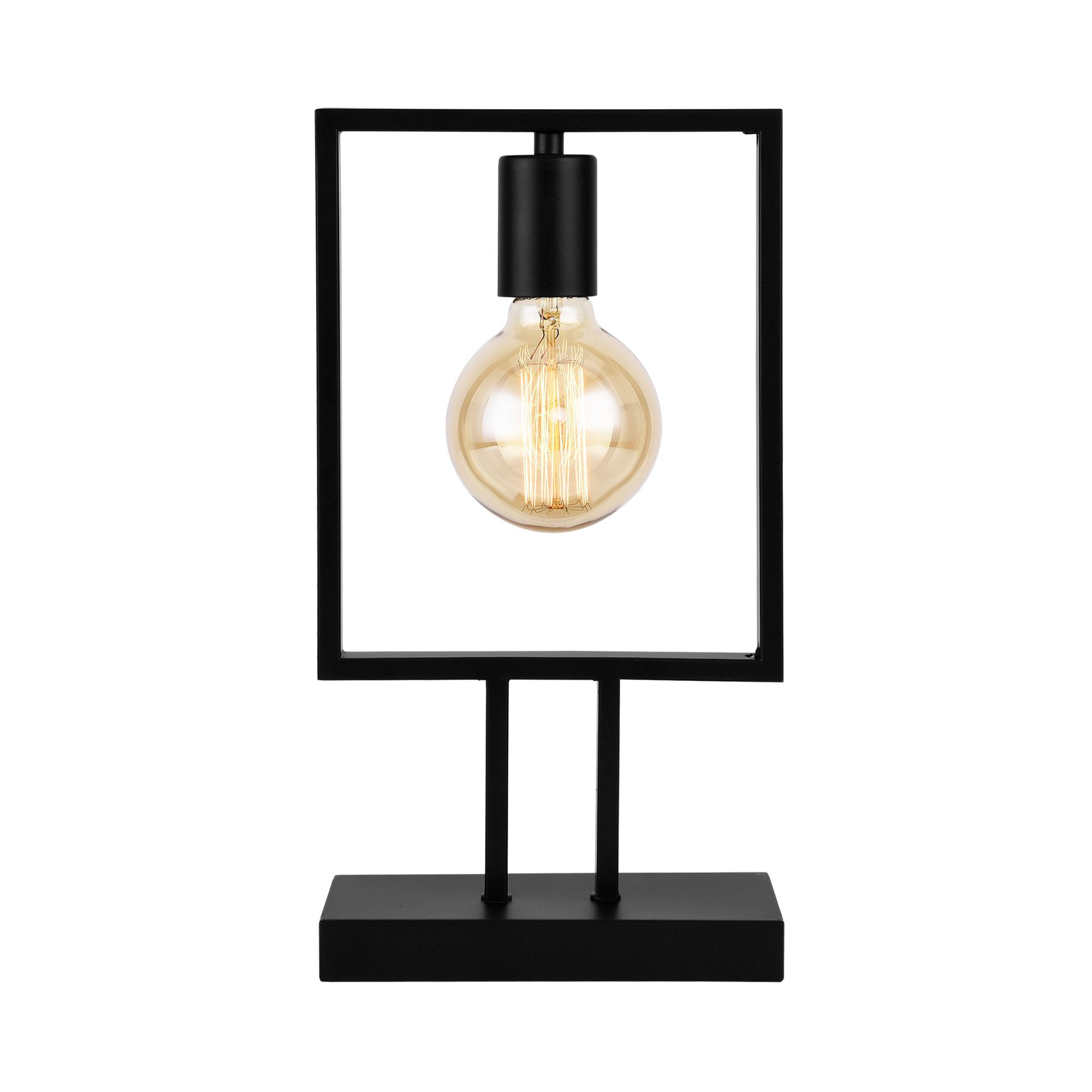 lux.pro Tischleuchte, ohne Leuchtmittel, »Turku« Tischlampe Nachttischlampe schwarz