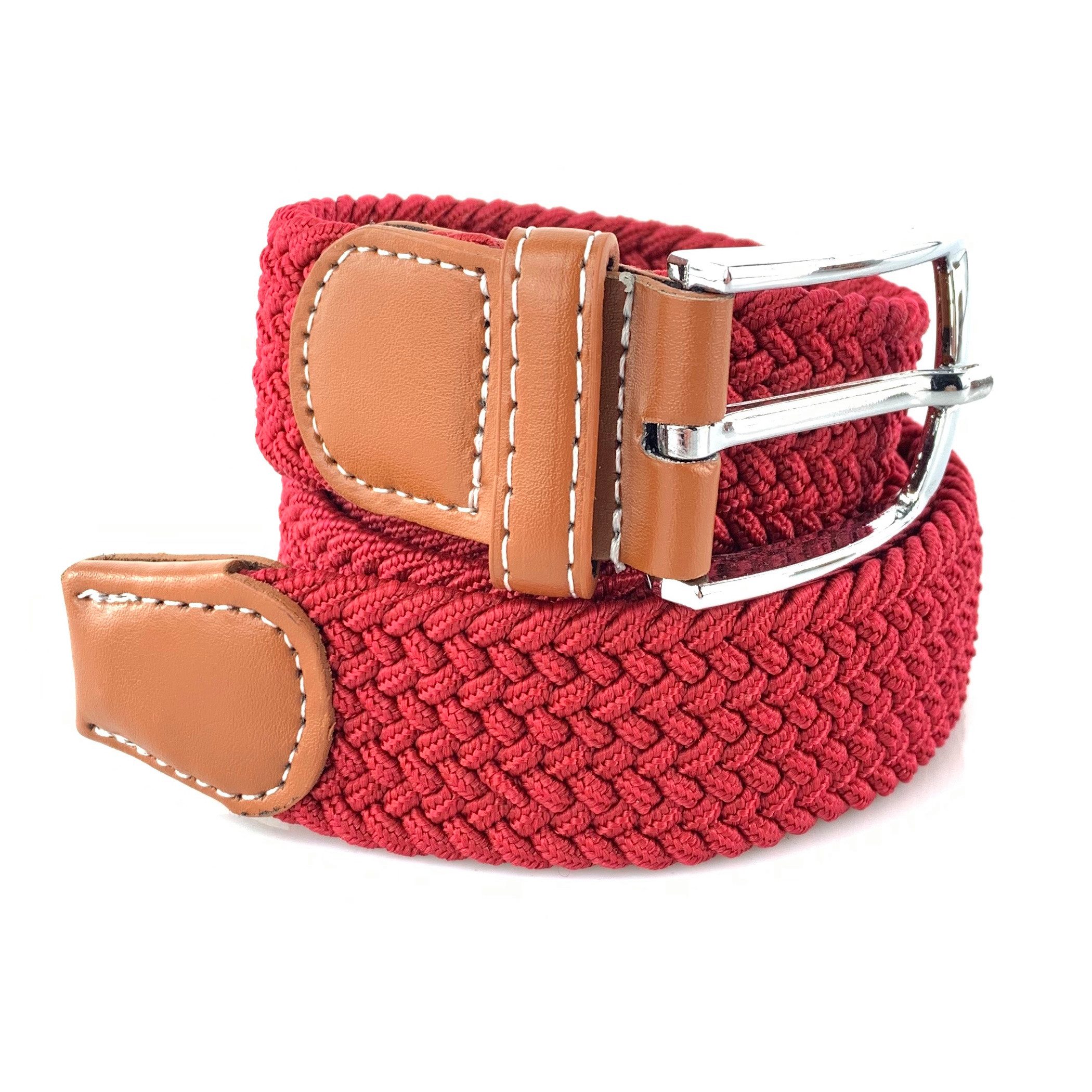 L&B Stretchgürtel in 12 Farben, dehnbarer Flechtgürtel, elastischer Stoffgü günstig online kaufen