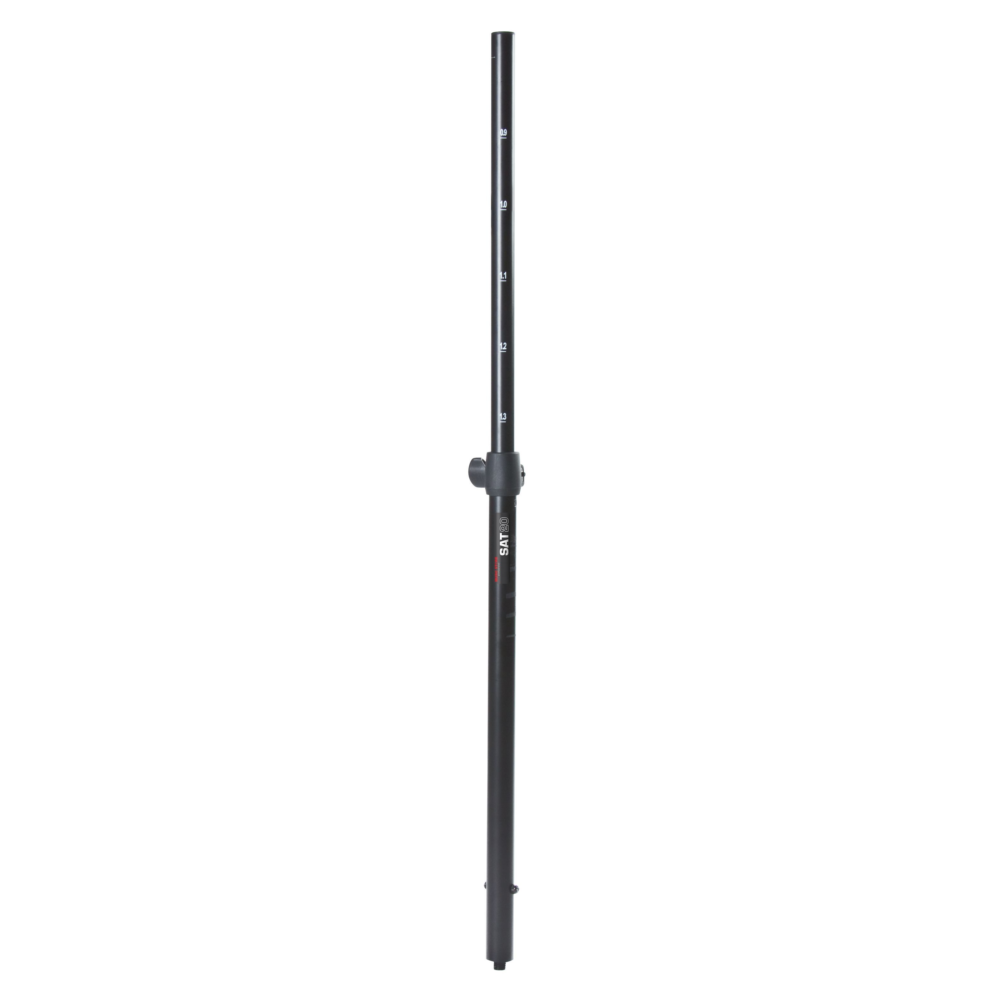 MUSIC STORE Lautsprecherständer, (Sat 20 Distanzstange mit Hub Aluminium M20 Gewinde 35mm Rohrdurchmesser 800-1340mm Höhenverstellbar Belastbarkeit 40kg, Lautsprecher Stative, Distanzstangen, Distanzstange mit Hub, Aluminium, M20 Gewinde, 35mm Rohrdurchmesser)