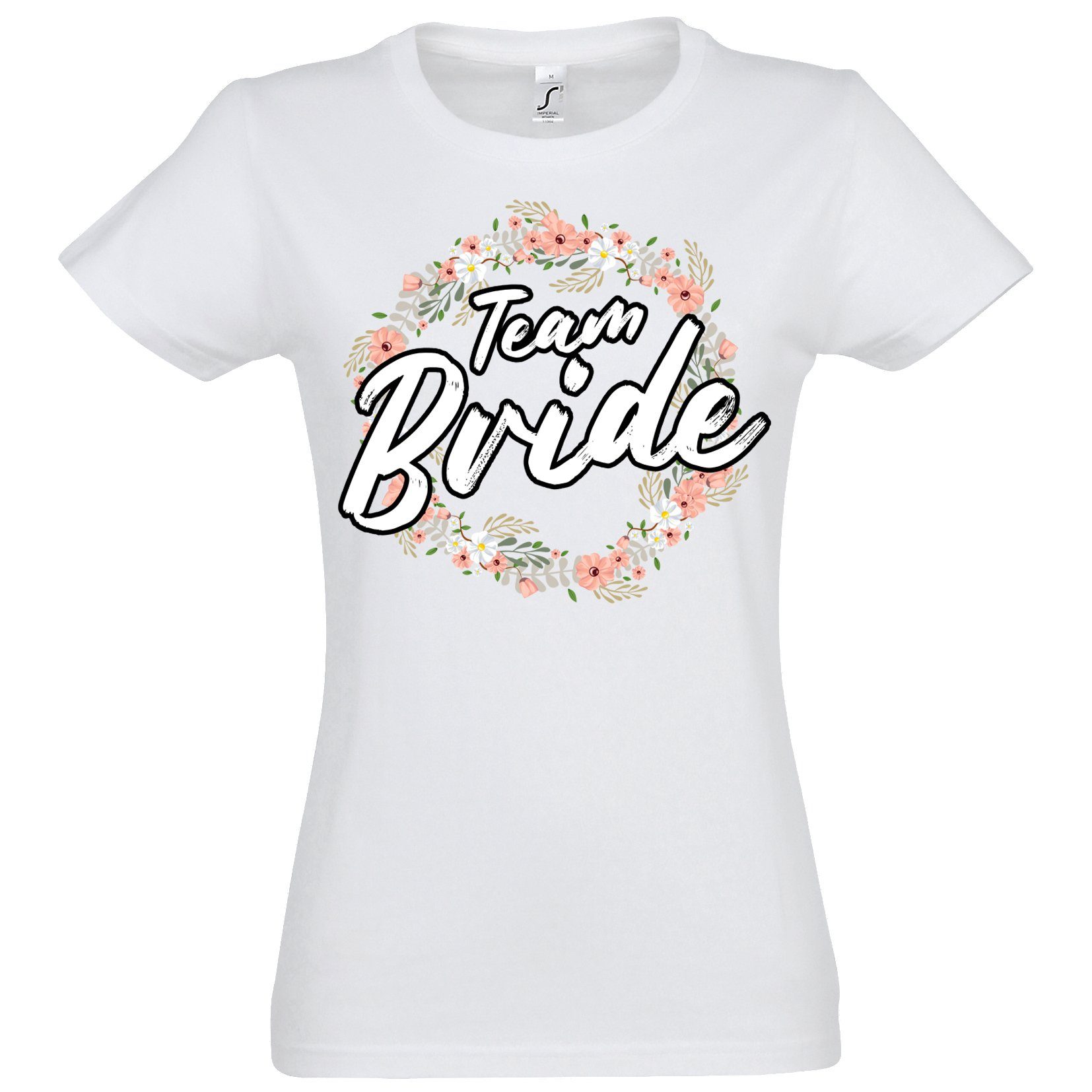 Youth Designz T-Shirt Team Bride Damen Shirt mit lustigem Hochzeit Frontaufdruck