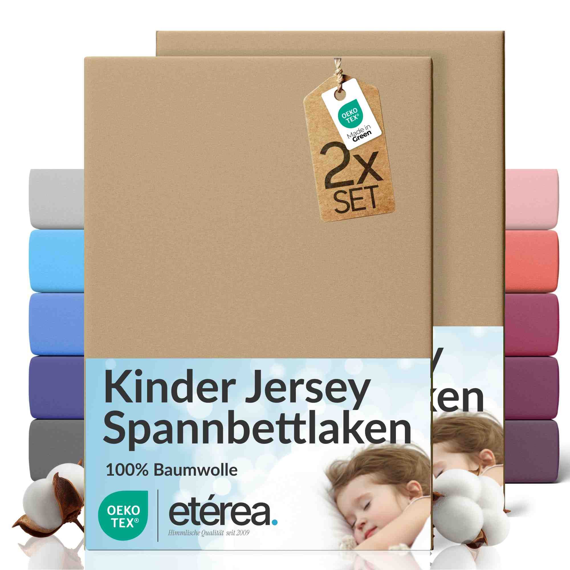 etérea Himmlische Qualität Spannbettlaken etérea Comfort Jersey 2er Set Spannbettlaken, Jersey, Gummizug: rundum, (2 Stück)