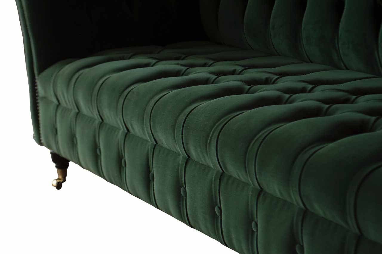 Chesterfield-Sofa, Klassisch Sofas Sofa Wohnzimmer Chesterfield Dreisitzer Couch JVmoebel