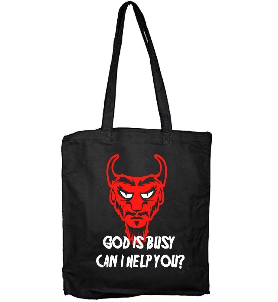 Tragetasche God Is Busy Tote Bag