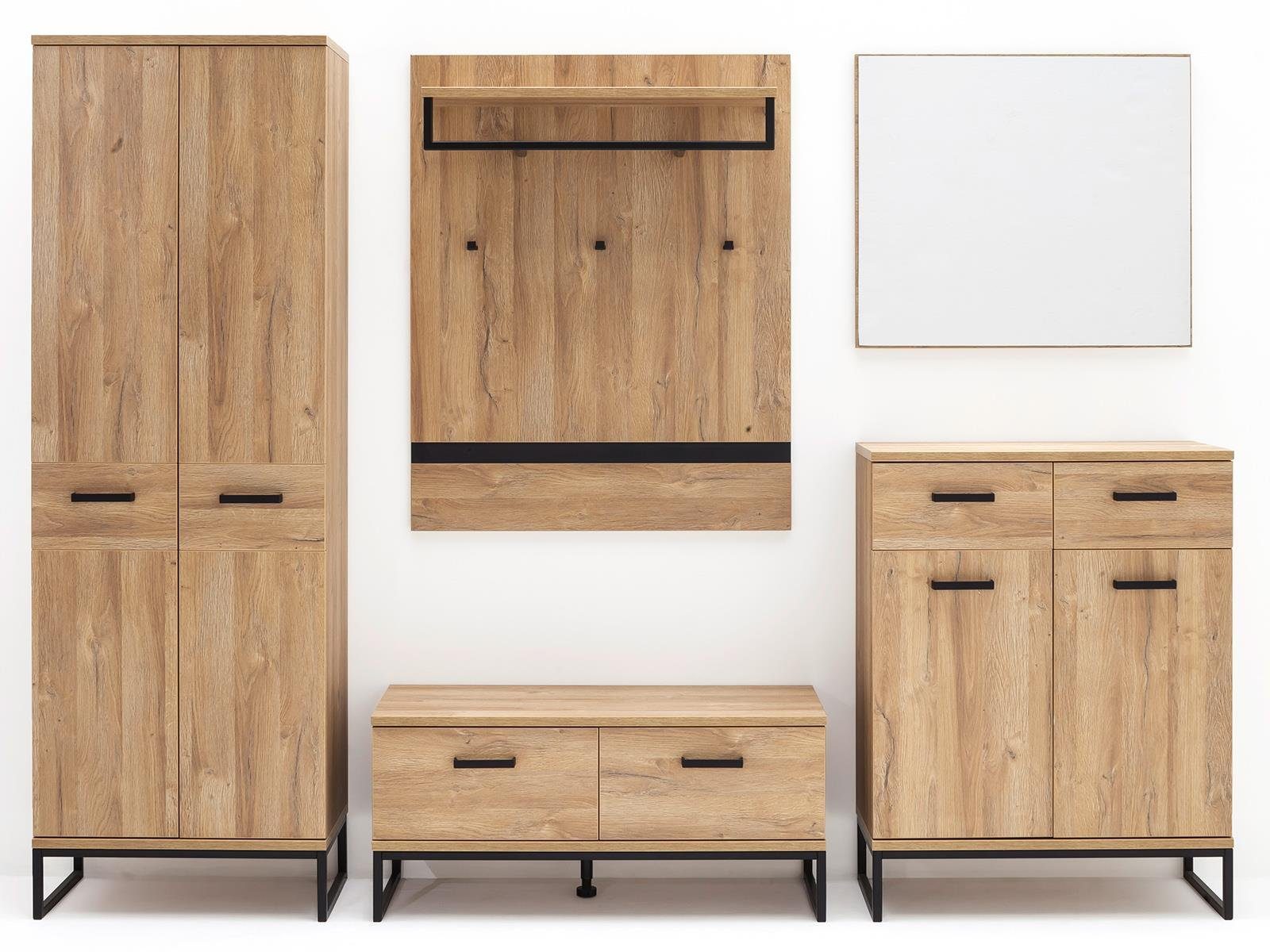 MCA furniture Garderoben-Set 267 x 196 x 38 cm (B/H/T)