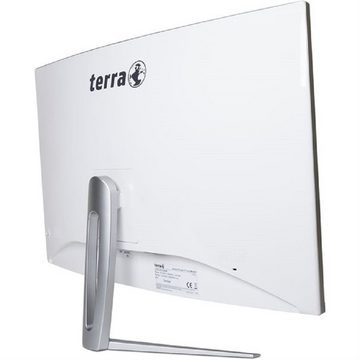 TERRA LED 3280W Curved-LED-Monitor (WQHD, 5 ms Reaktionszeit, Curved, WQHD Auflösung, DVI, HDMI, Displayport 1.2, 32 Zoll silber)