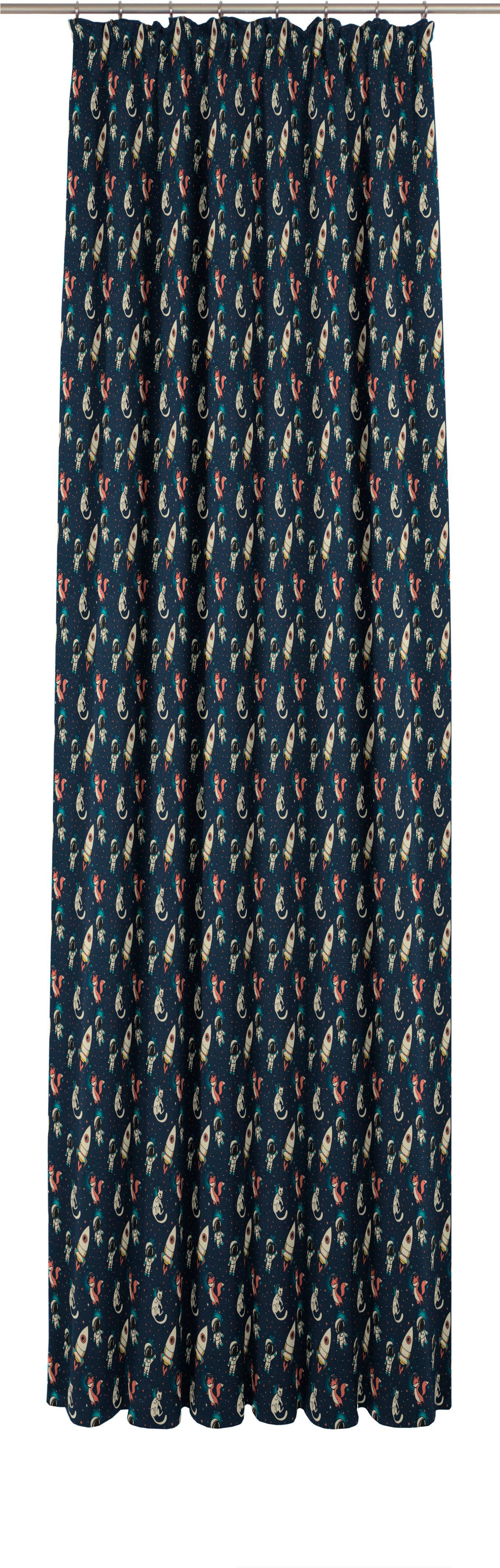Adam Vorhang Space (1 St), Kräuselband, blickdicht, Jacquard, aus 100% Bio-Baumwolle