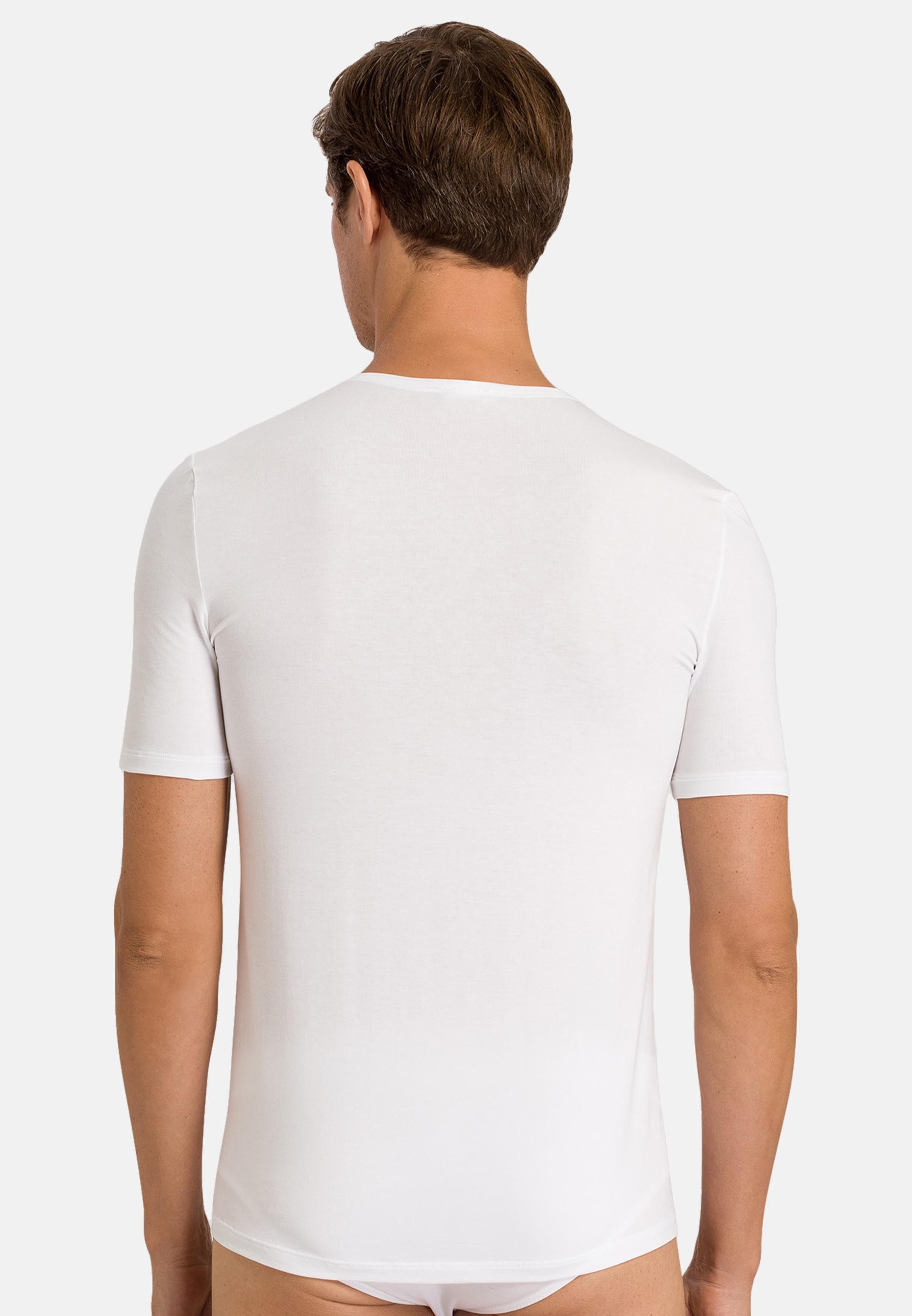 Hanro Unterhemd 2er Pack Natural Function (Spar-Set, 2-St) Unterhemd / Shirt Kurzarm - Atmungsaktiv
