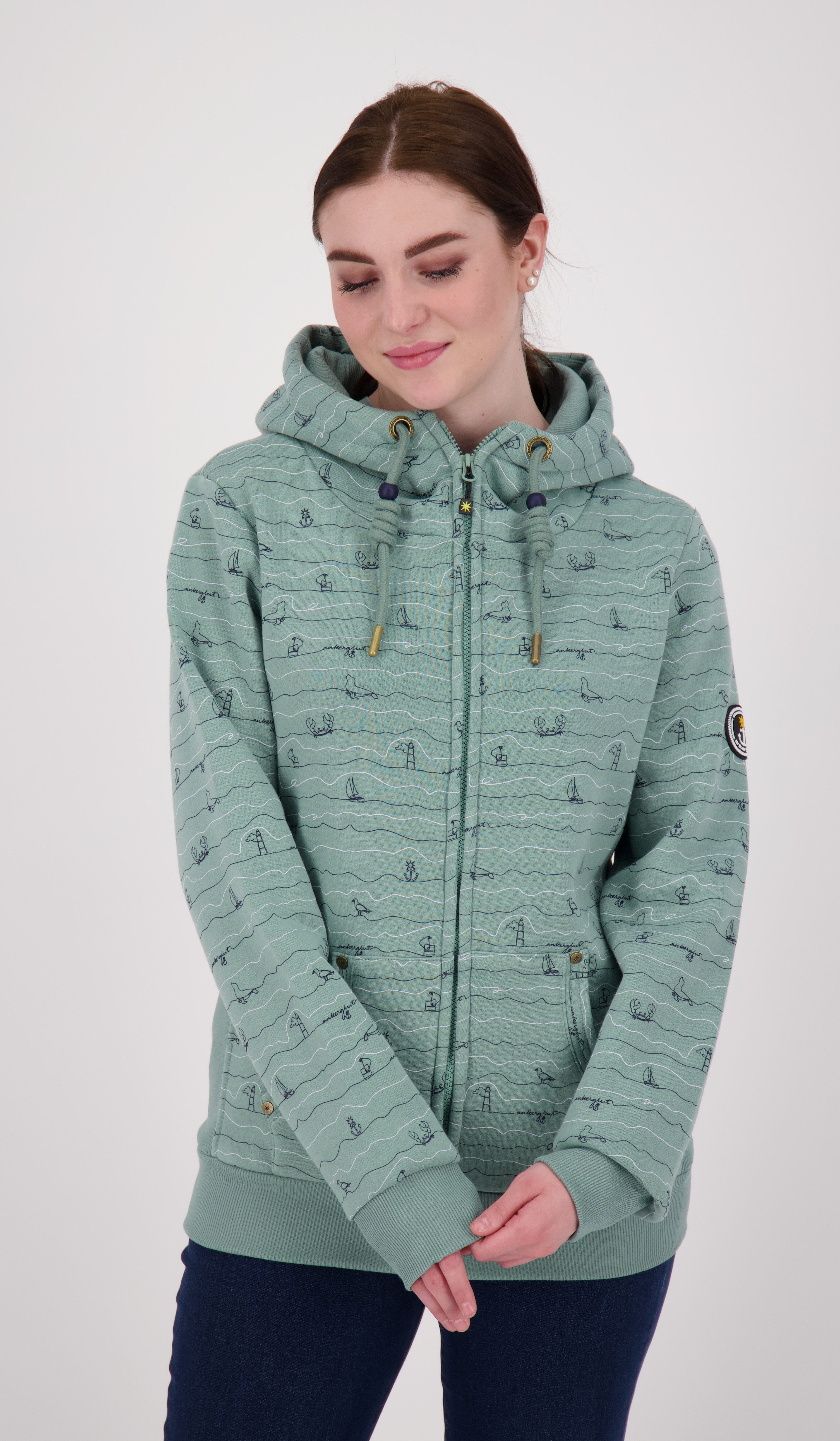 ankerglut Kapuzensweatshirt "ANKERGLUTWELLE", Auch in Großen Größen erhältl günstig online kaufen