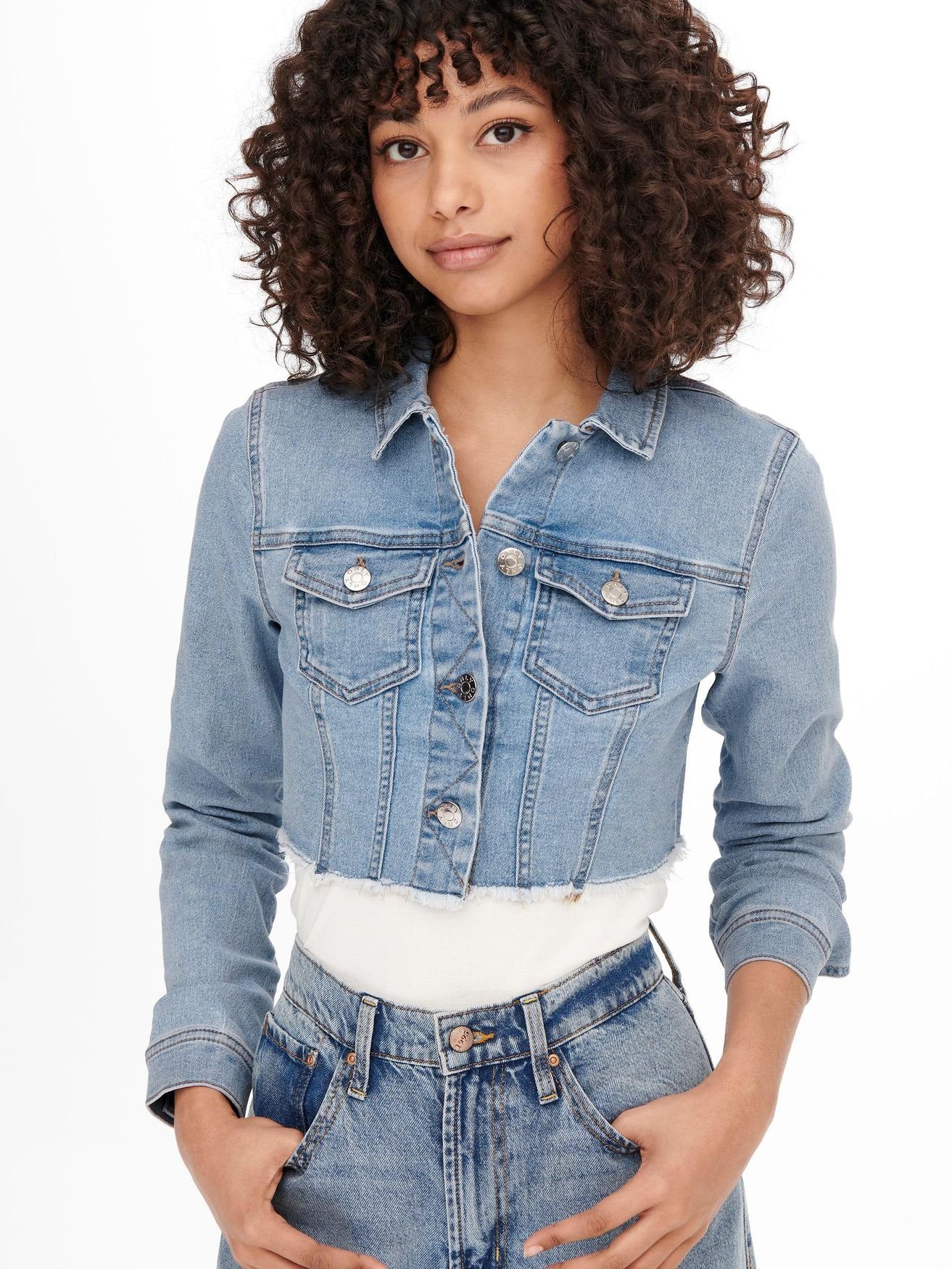 ONLY Jeansjacke ONLWONDER LS CROPPED DNM JACKET GUA NOOS günstig online kaufen
