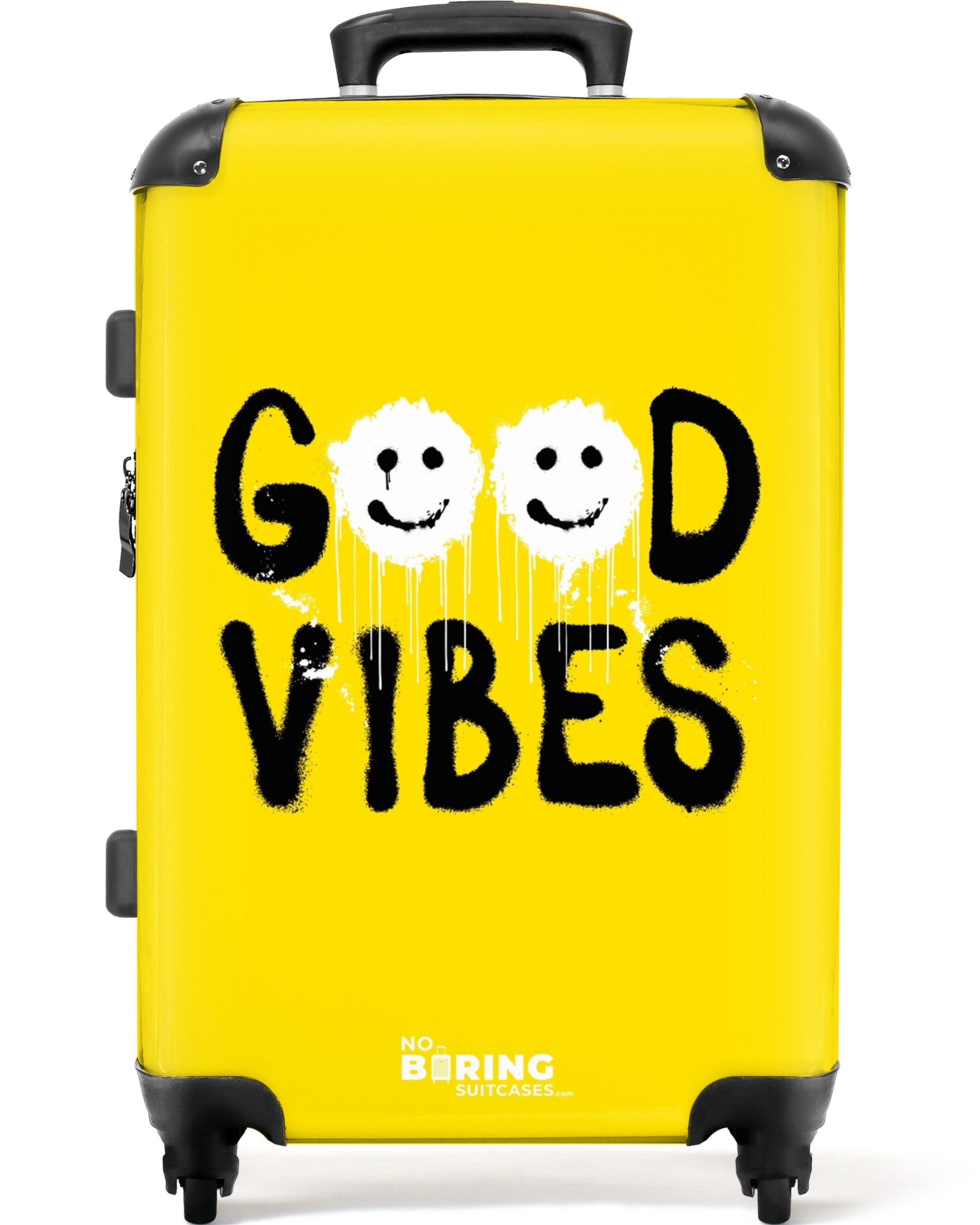 NoBoringSuitcases.com© Hartschalen-Trolley Schwarze Aerosolbuchstaben mit w günstig online kaufen