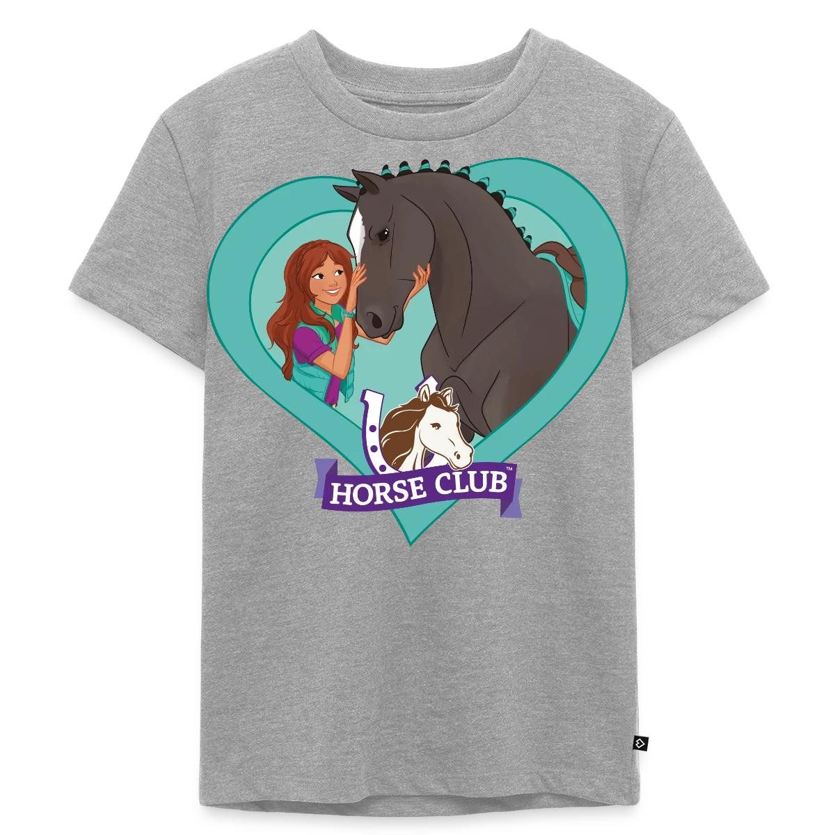 T-Shirt Schleich Horse Club Lisa & Storm Herzmotiv Kinder Premium T-Shirt