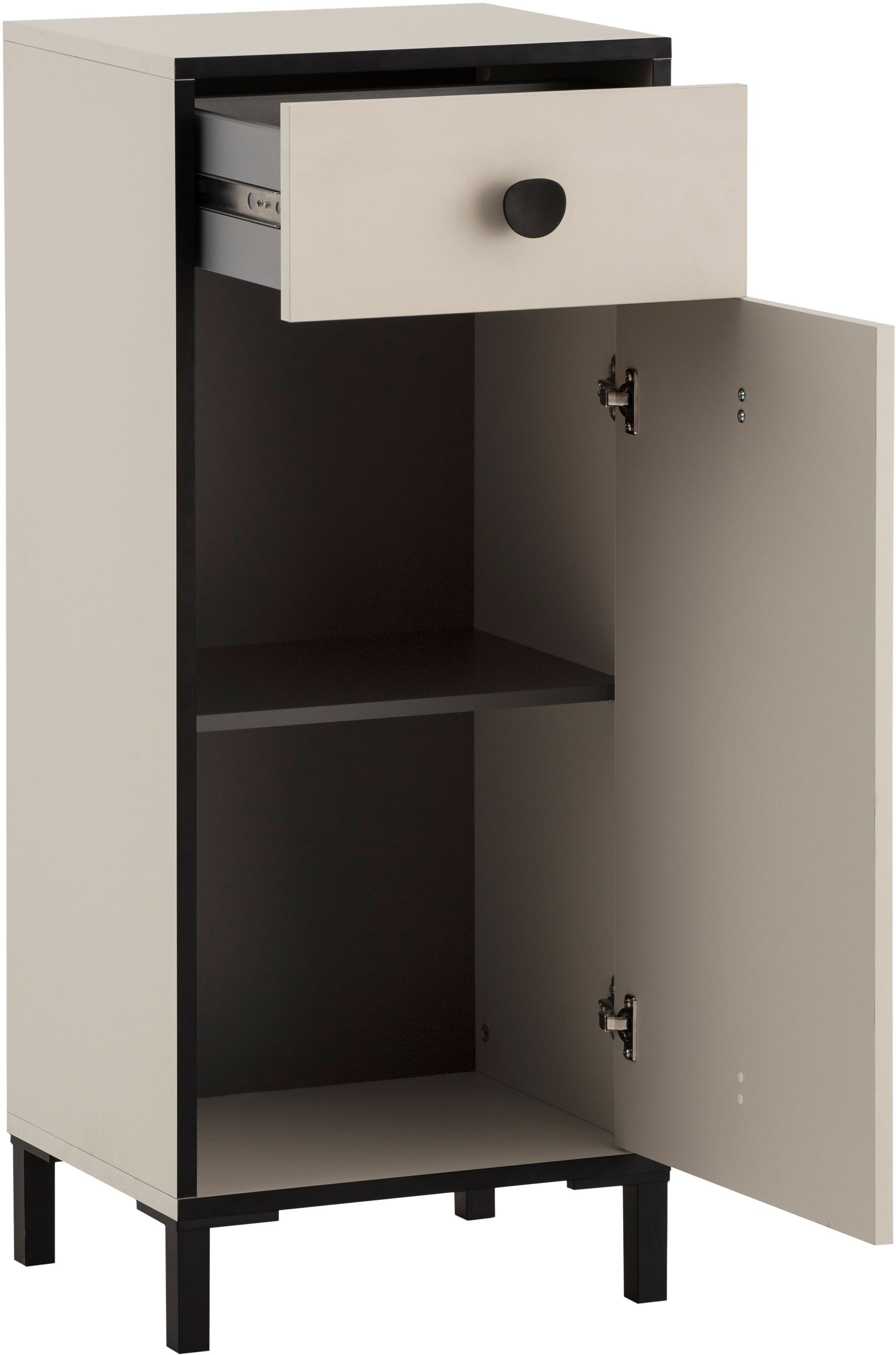Schildmeyer Highboard Edda, Breite 40,3 cm, eine Tür & eine Schublade, Made in Germany