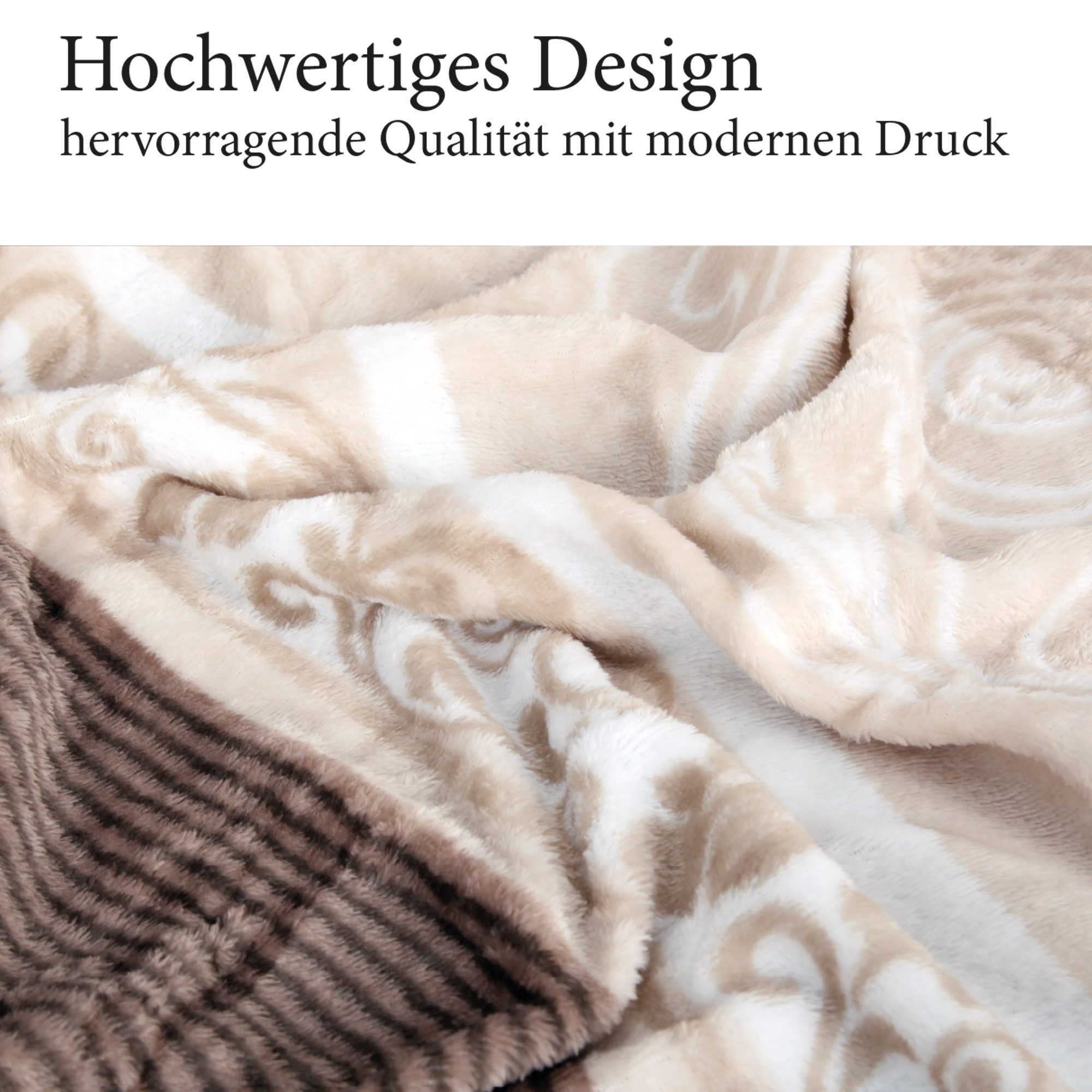 Wohndecke "Soft Touch" 130x170cm, Bestlivings, Flanelldecke, Mikrofaser Supersoft, Polyester, 40°C maschinenwaschbar – Bild 3 von 5