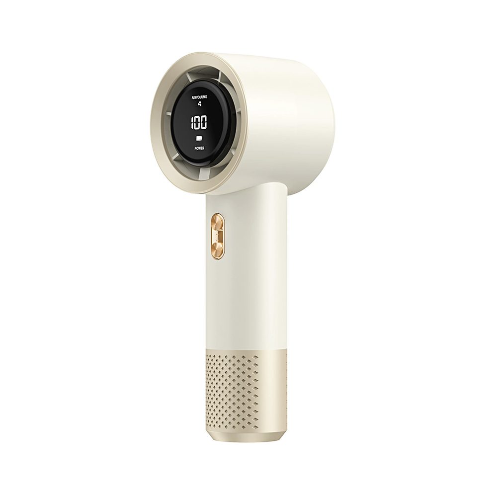 nsihing Handventilator Tragbarer Ventilator – mit LED-Anzeige, 199 Geschwindigkeitsstufen, USB-C Schnellladung, modisches Design für Outdoor, Reisen und Büro