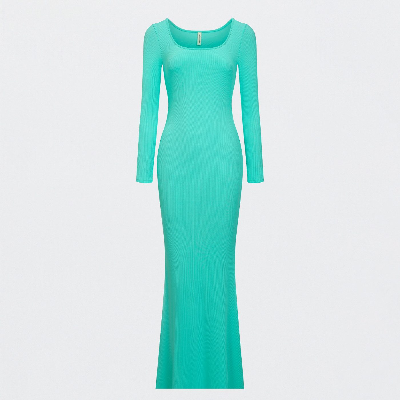 cfab Jerseykleid Ribbed Long Sleeve Maxikleid-Mint-M (1-tlg) günstig online kaufen