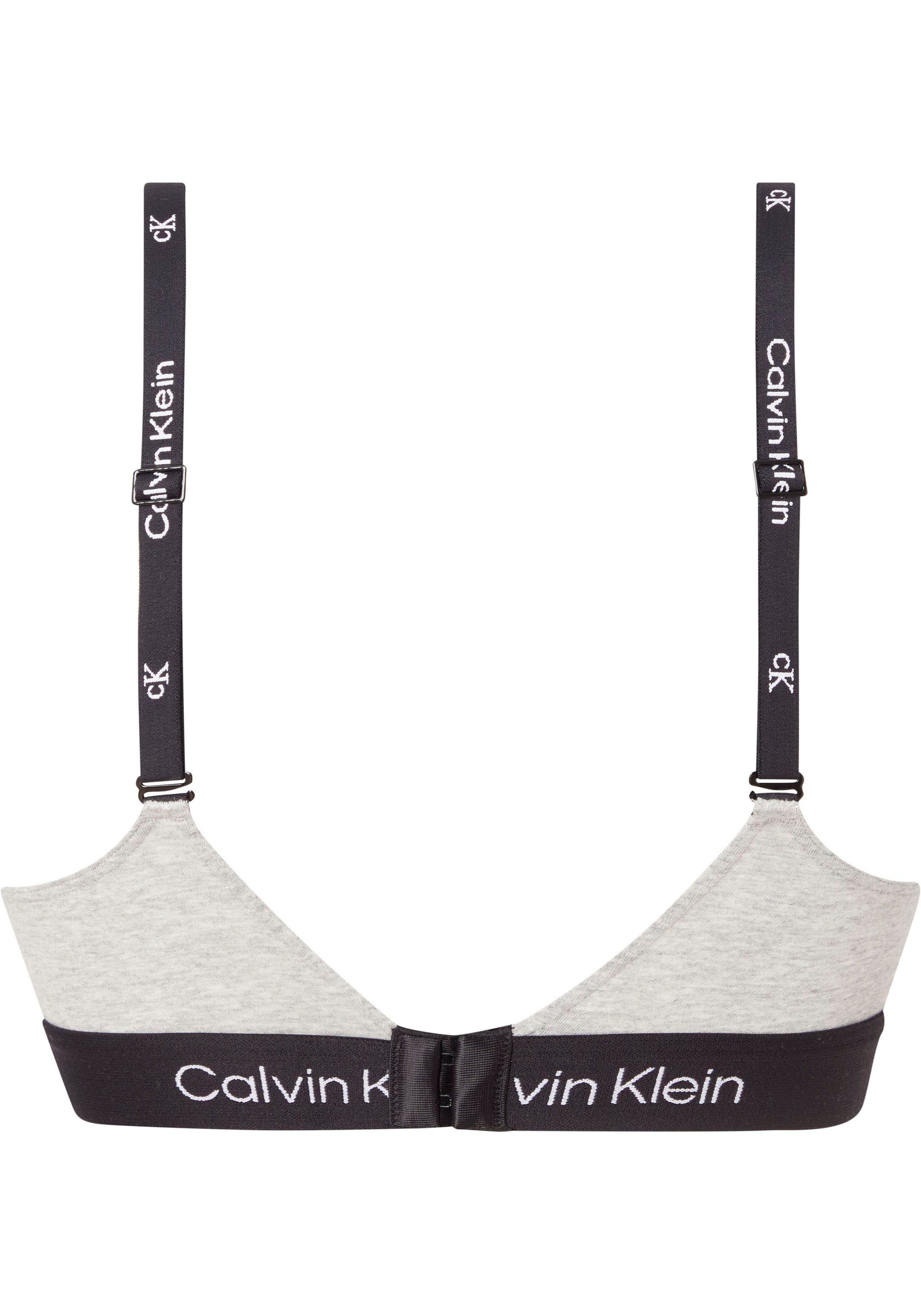 Bralette-BH Calvin CK-Logobund grau Underwear klassischem Klein mit