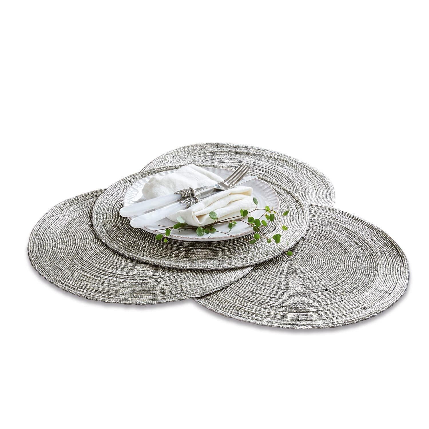 Mirabeau Platzset Platzset 4er Set Barningham silber günstig online kaufen