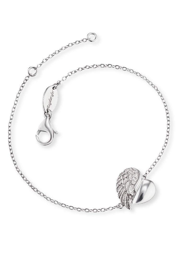 Engelsrufer Silberarmband Little magic, ARMBAND HERZFLÜGEL SILBER RHODINIERT, ERB-LILHEARTWING-S, mit Zirkonia