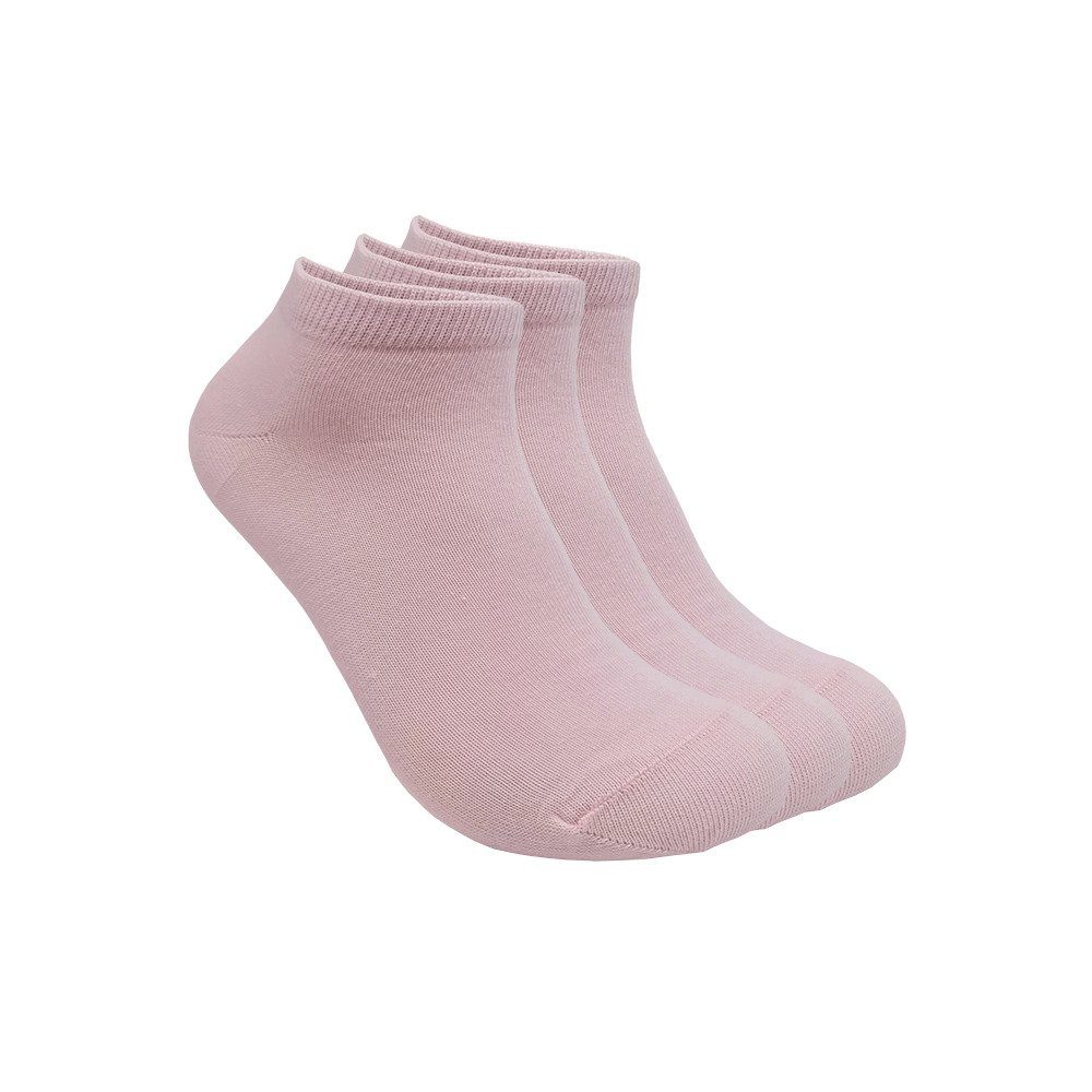Max Lindner Sneakersocken für Damen und Herren (Set, 3-Paar) atmungsaktiv und hautfreundlich rosa