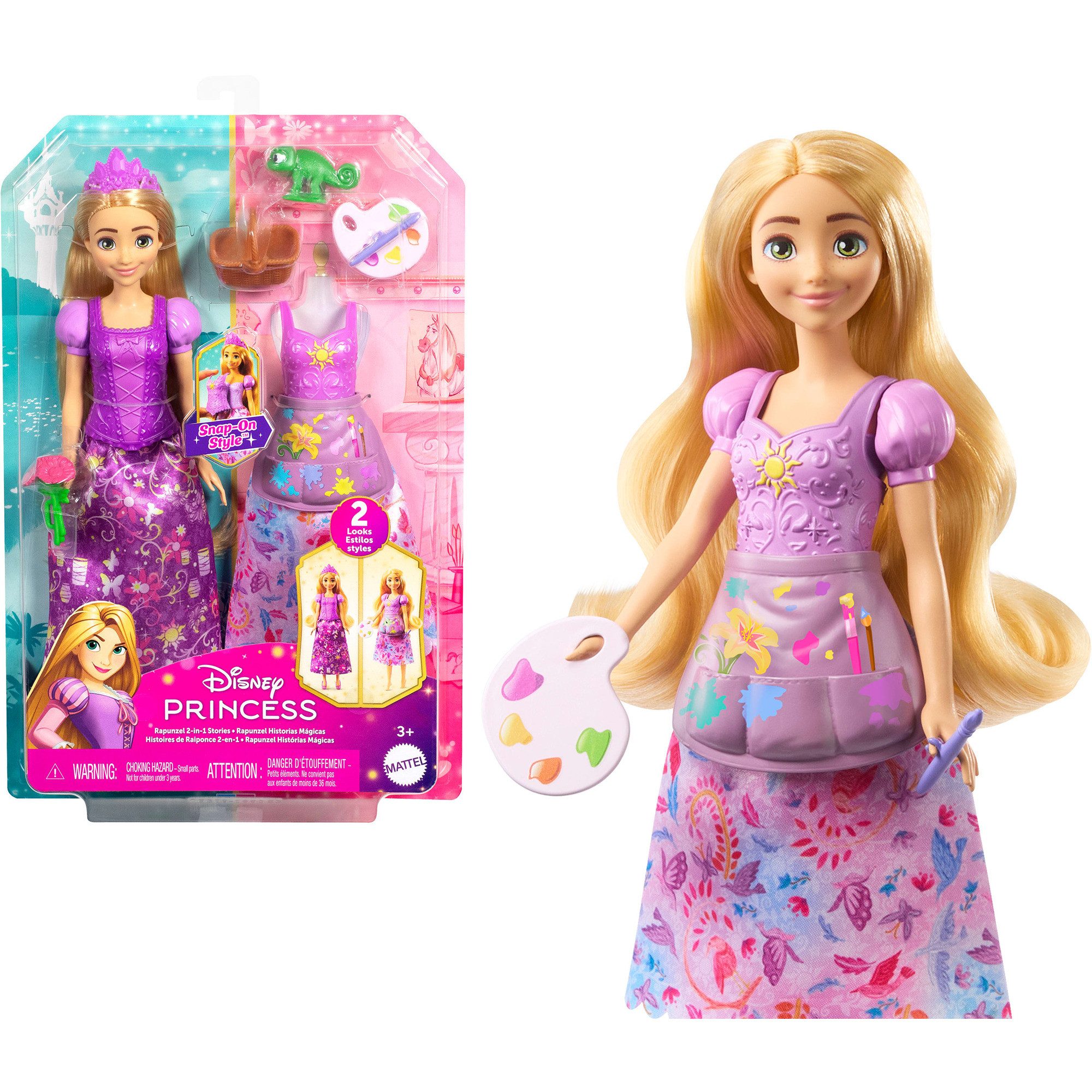 Disney Babypuppe Mattel Disney Prinzessin 2-in-1-Geschichten