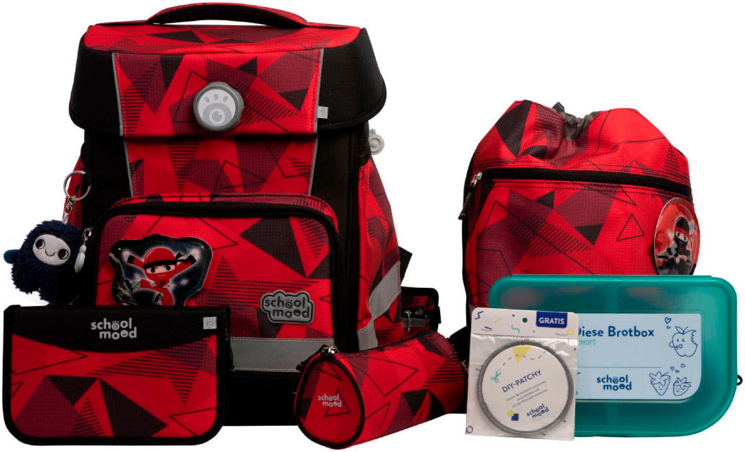 SCHOOL-MOOD® Schulranzen Champion Maxx Pro (Set, 7-tlg)
