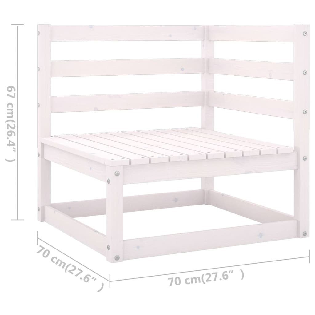 Kissen Massivholz, Gartenlounge-Set 4-tlg. Garten-Lounge-Set vidaXL Kiefer (1-tlg) mit