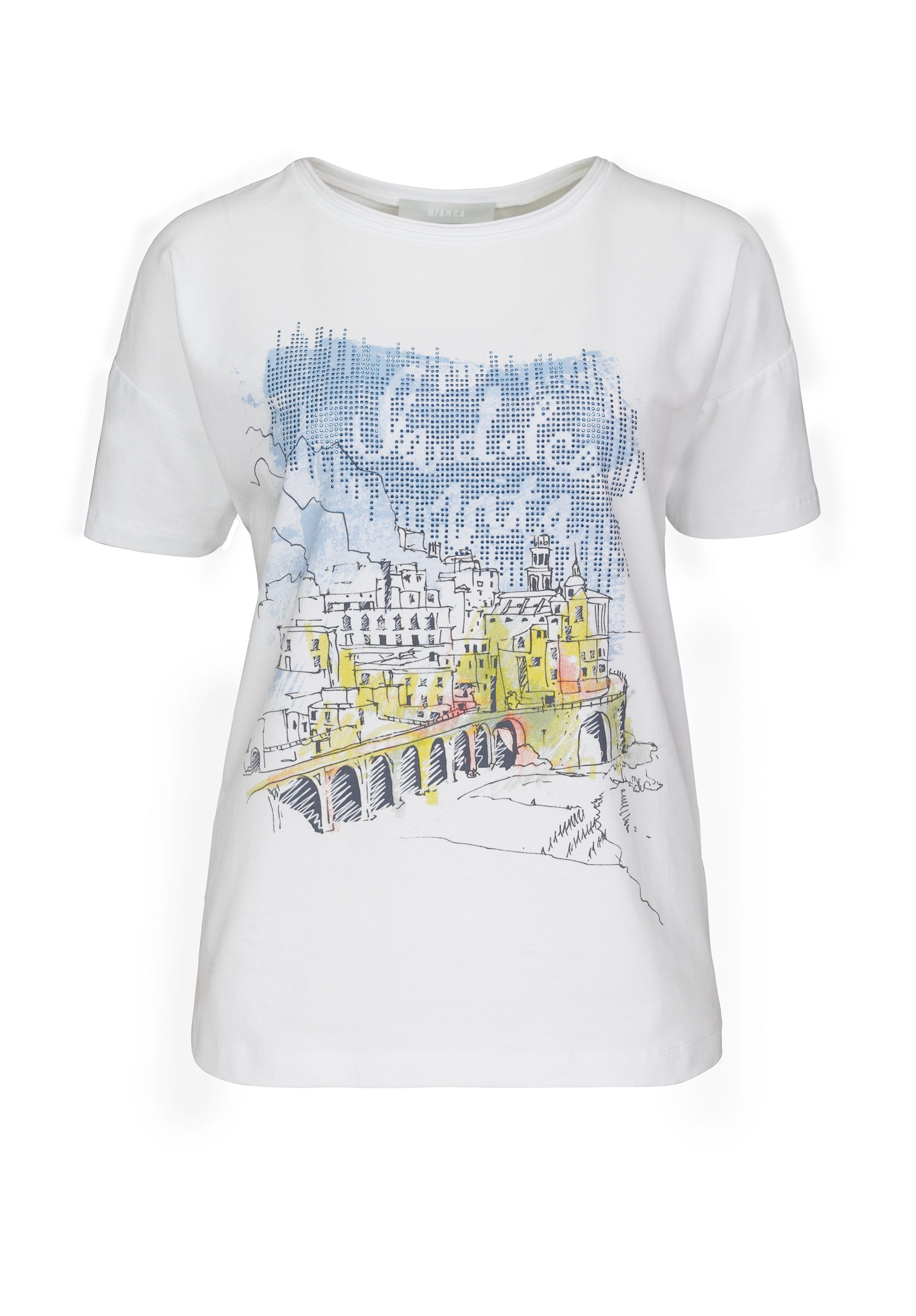 bianca Kurzarmshirt JULIE mit 'la dolce vita' Front-Print günstig online kaufen