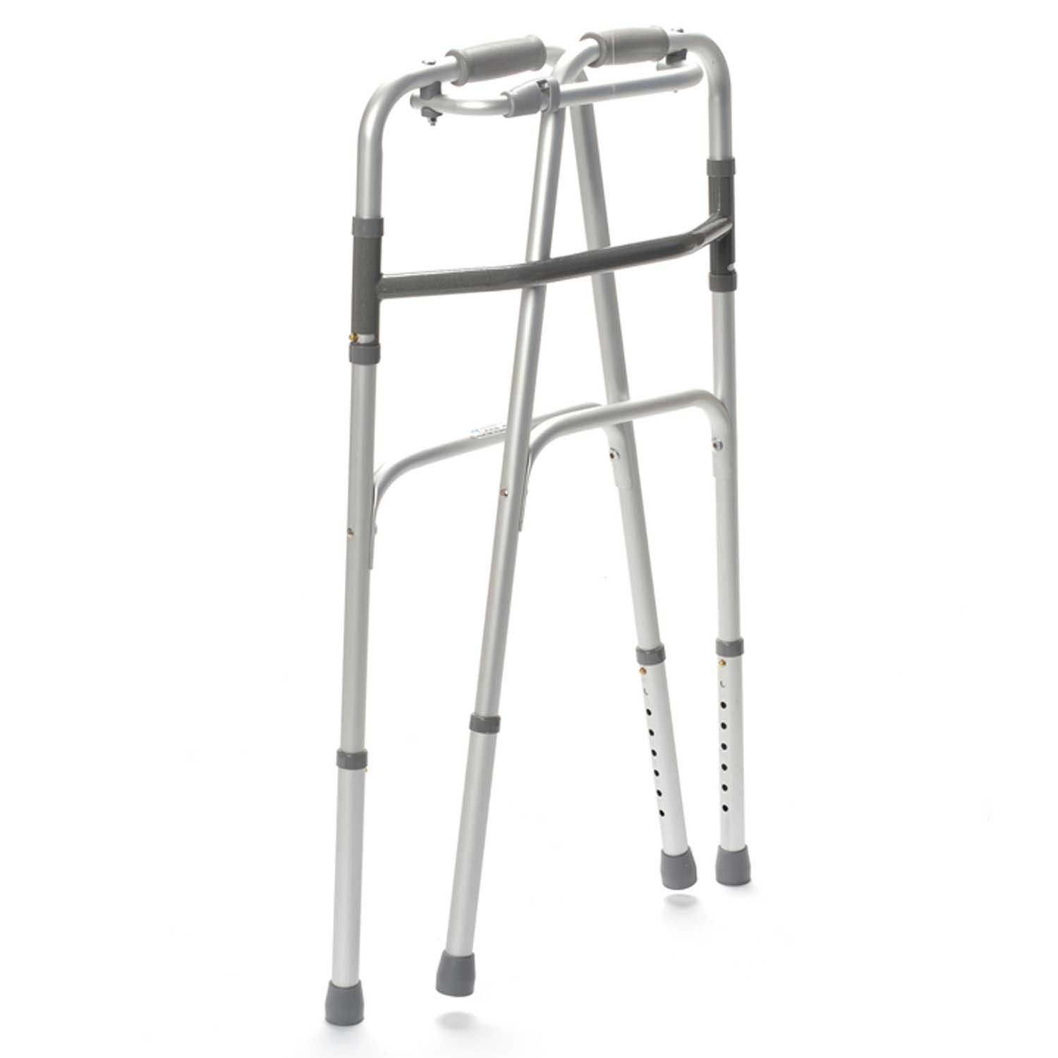 Drive Medical Gehstock Gehgestell Gecko SF - Starr, faltbar - Silbergrau