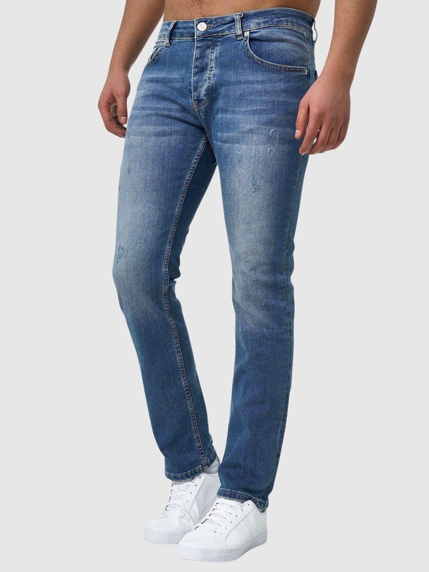 Blue Kayna Slim-fit-Jeans Designer Jeans Herren Herrenjeans Freizeit,Casual Designerjeans Denim 601-JS (Jeanshose Used John Herrenhose 1-tlg) Slim Old Fit Jeanshose Bootcut,