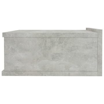 vidaXL Nachttisch Hängender Nachttisch Betongrau 40x30x15 cm Holzwerkstoff (1-St)