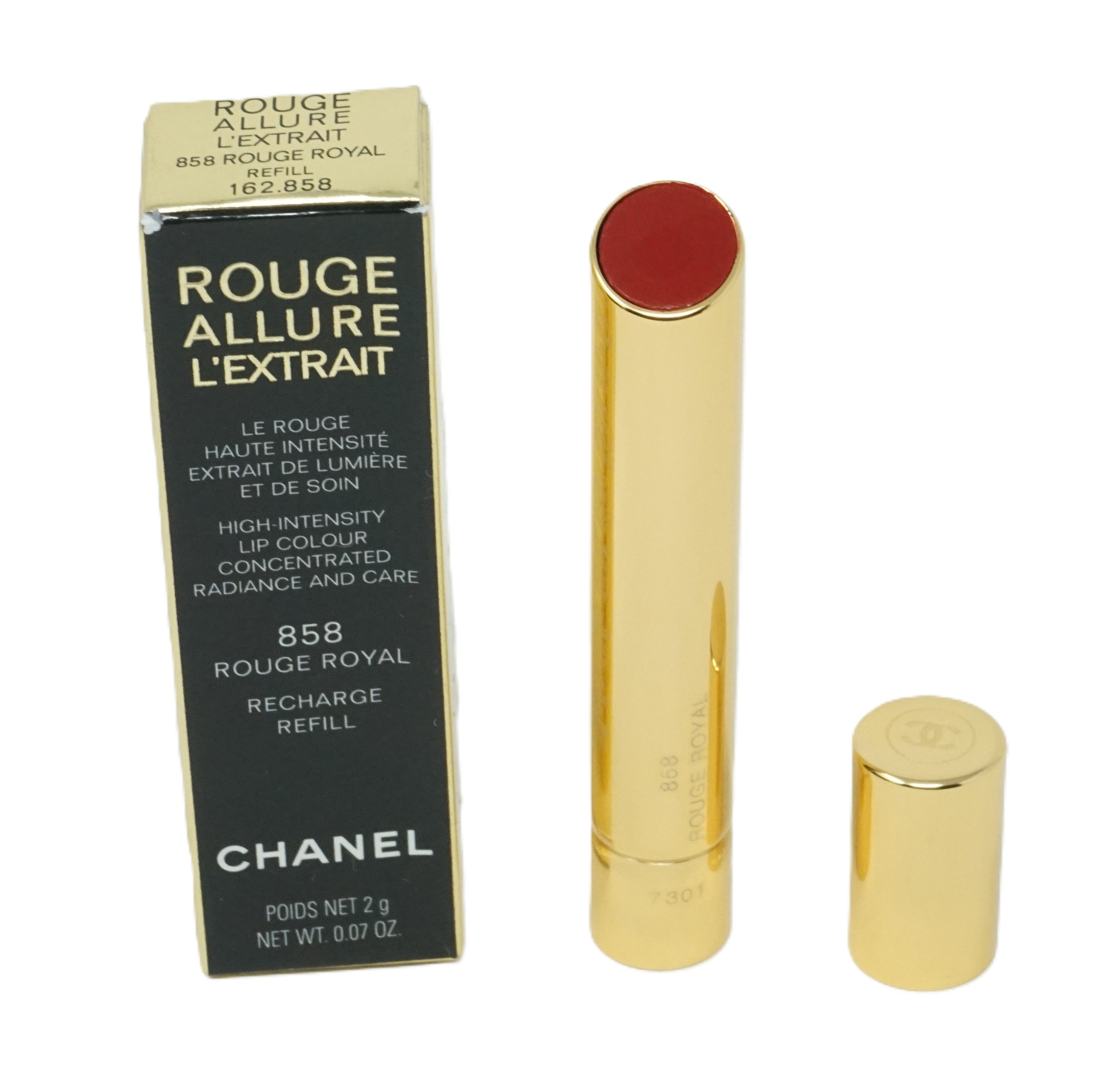 CHANEL Lippenstift Chanel Rouge Allure L'Extrait nachfüllbare stift 858 Rouge Royal 2g