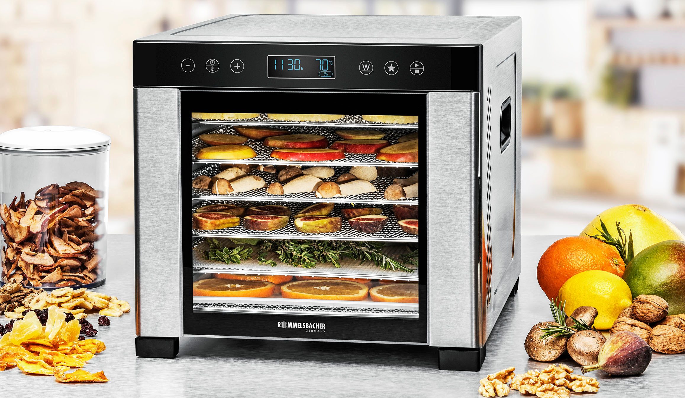 Rommelsbacher Dörrautomat DA 950 600 W, 6 Etagen