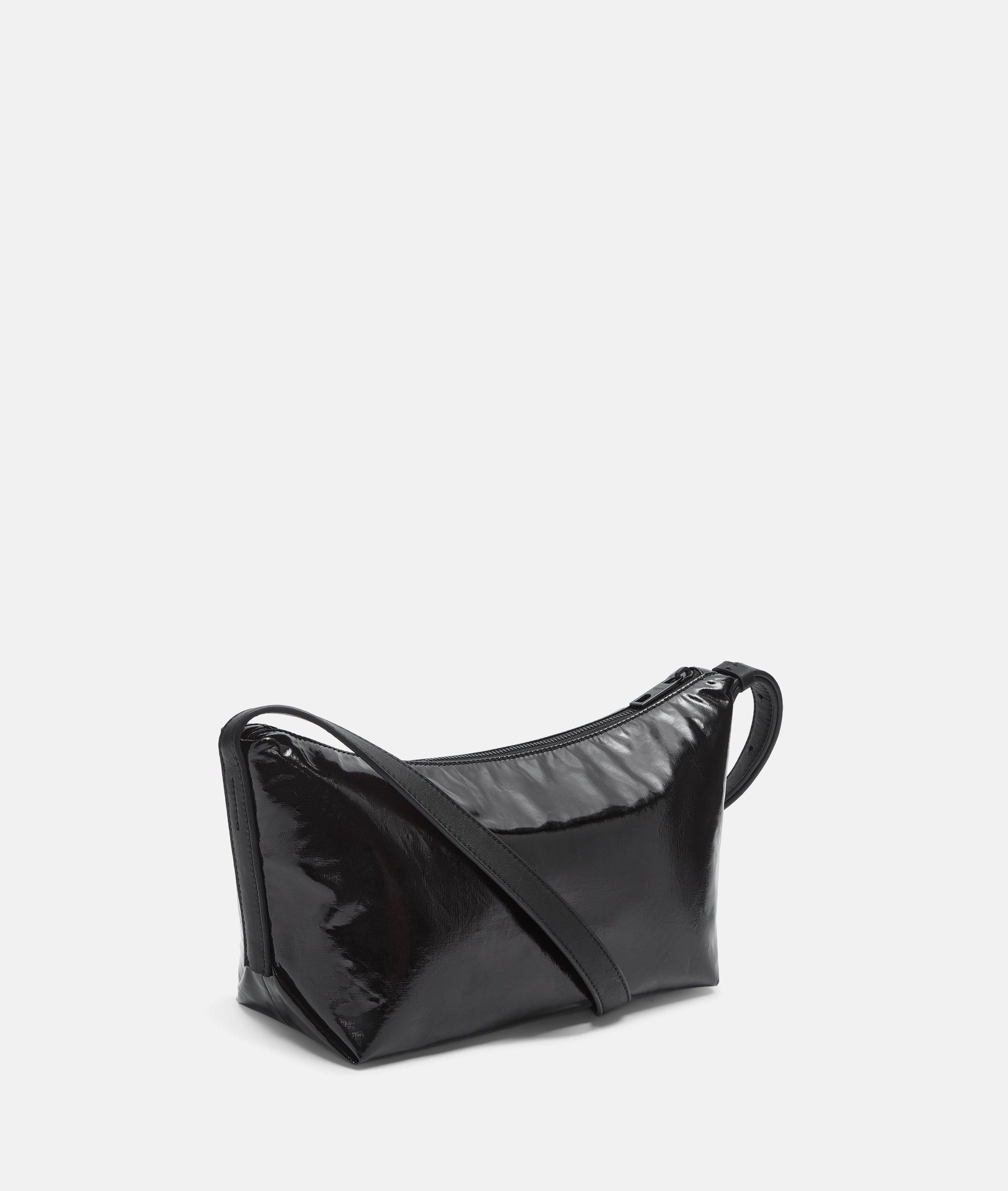 Liebeskind Berlin Umhängetasche Elvira Crossbody M, Geräumige Umhängetasche aus folierter Baumwolle