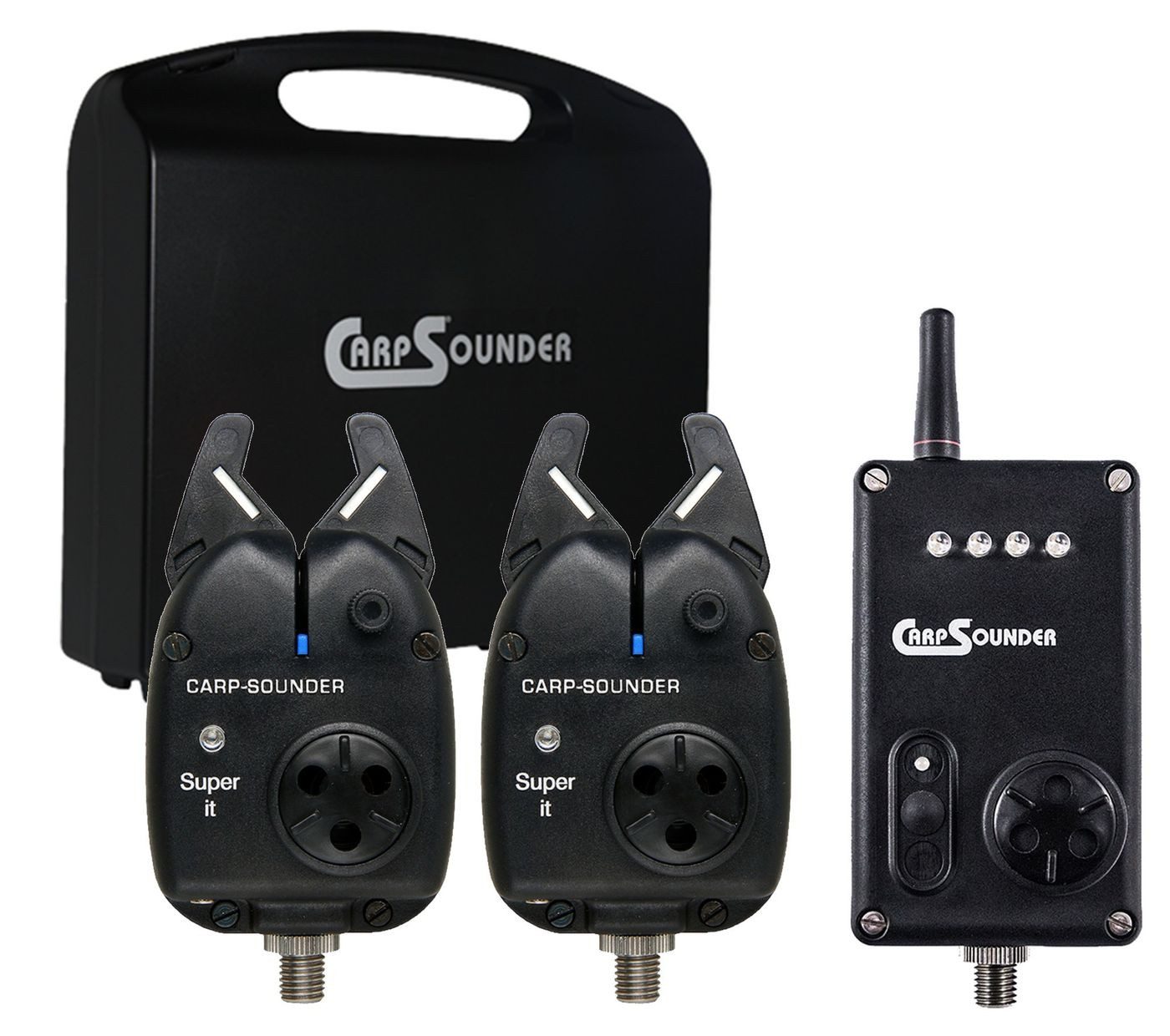 Carp Sounder elektronischer Bissanzeiger Carp Sounder Super IT 2+1 Set bunt - 2 Bissanzeiger + 1 Receiver