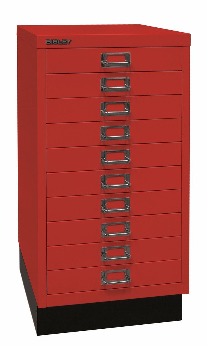 Bisley Aktenschrank MultiDrawer Schubladenschrank in Kardinalrot - Maße: H 67 x B 35 x T 43 cm