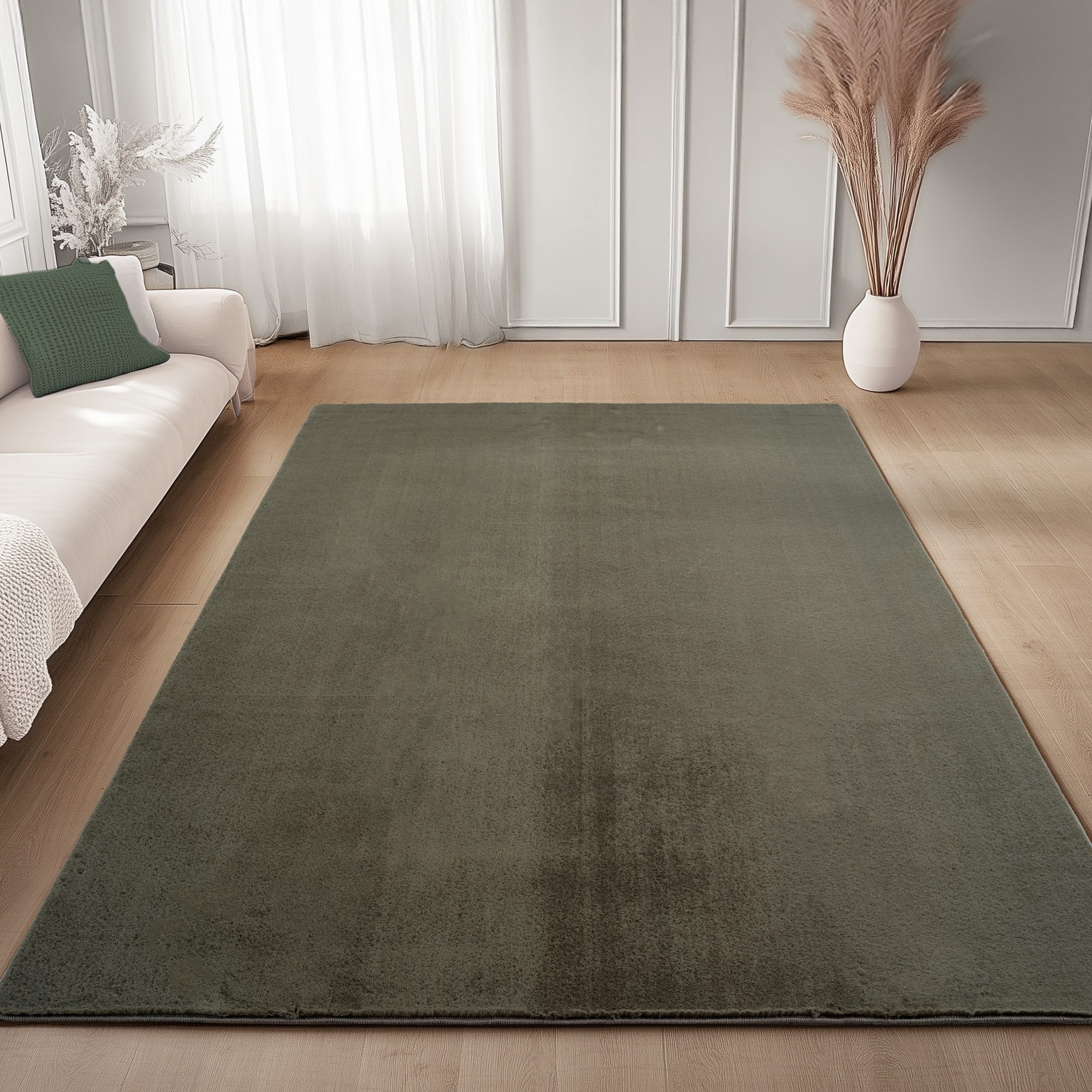 Carpettex Veloursteppich Unicolor - Einfarbig, Läufer, Höhe: 11 mm, Perfekt günstig online kaufen