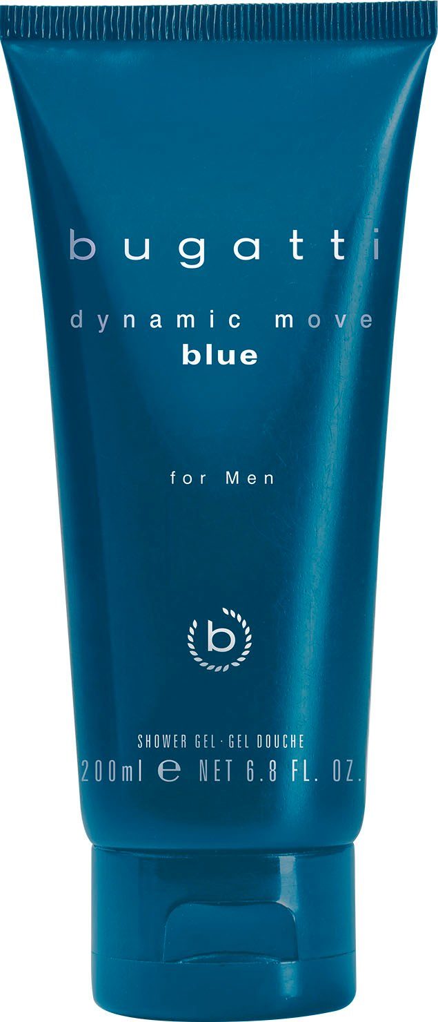 bugatti Eau de Toilette BUGATTI Dynamic Move Blue for him GP EdT 100ml + 200 ml SG, 2-tlg., Herrenduft-Set mit aromatischer, aquatischer und holziger Note.