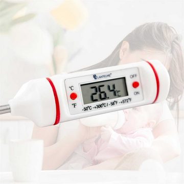 Lantelme Kochthermometer Babyflaschenthermometer digital weiss, 1-tlg., 20,5cm bis 300 Grad Celsius